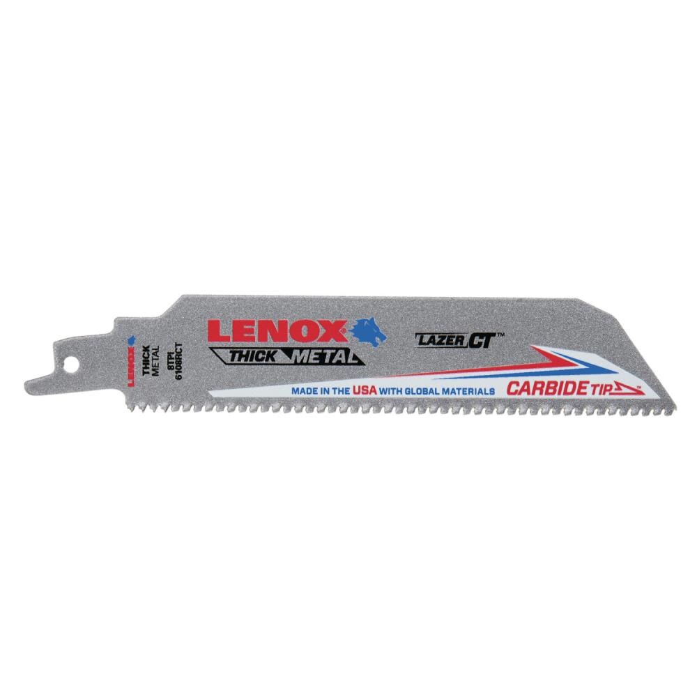 12/16 50PK LENOX 8" Straight Back Bi-Metal Reciprocating Saw Blade TPI NEW 