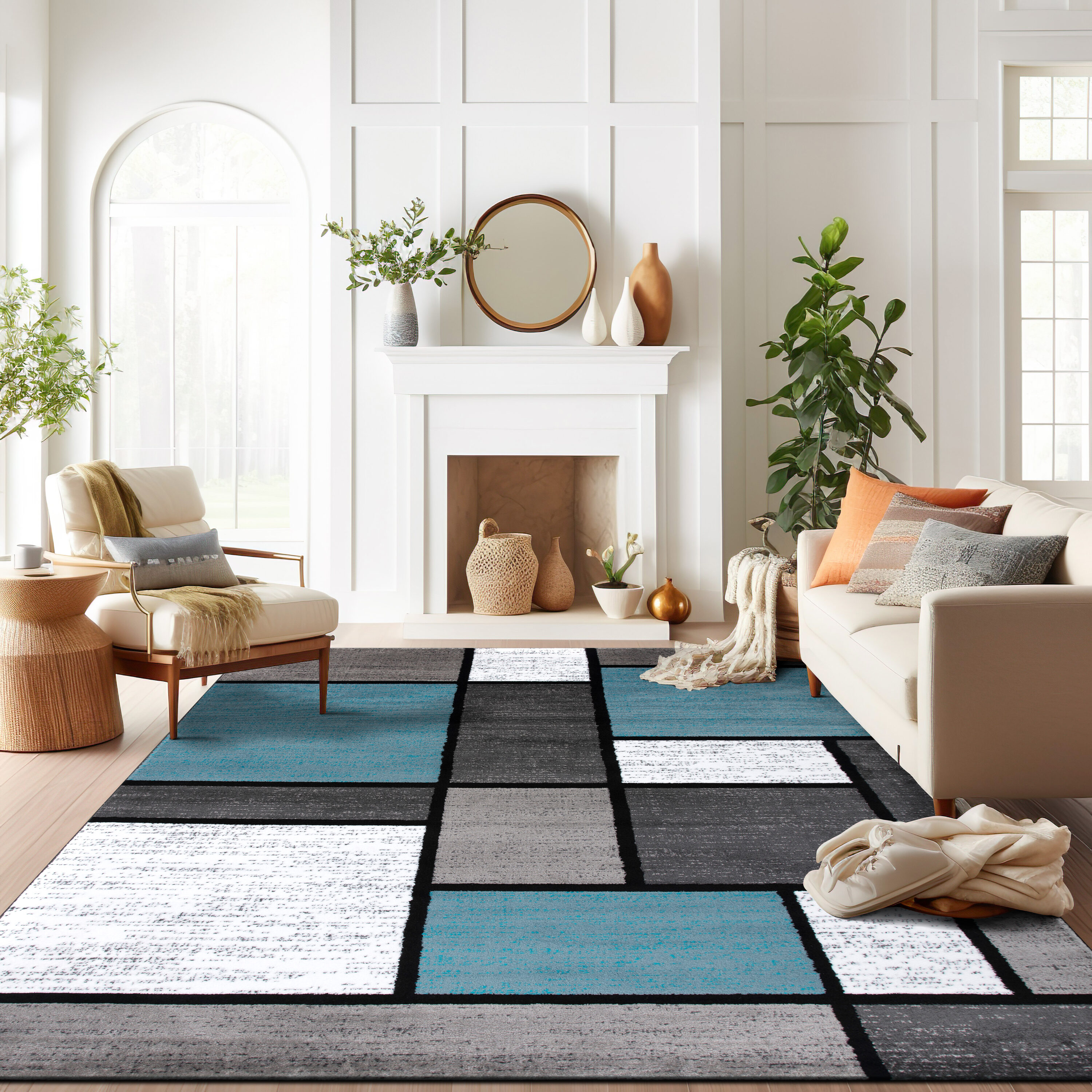 World Rug Gallery 106 BLUE 6X9 rugs - View #7