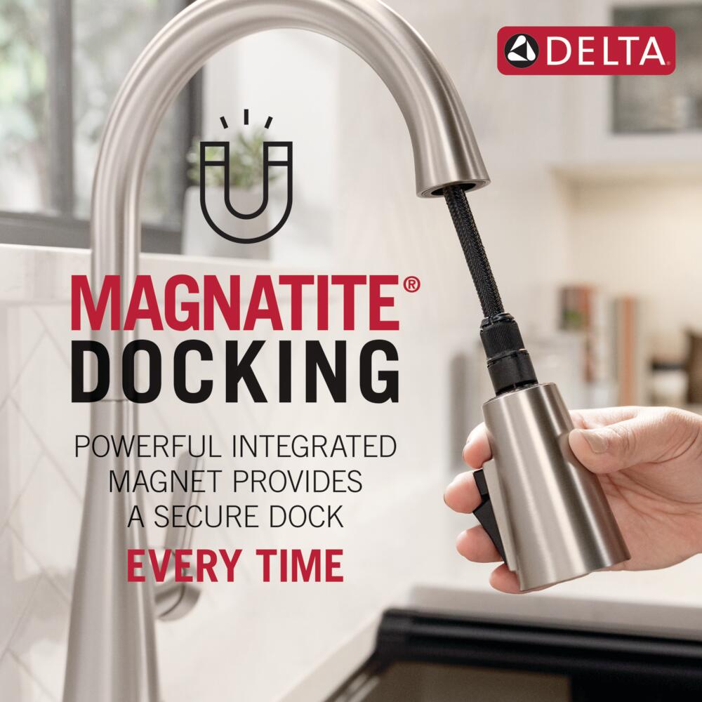 Delta Keele Matte Black Single Handle Pull-down Kitchen Faucet