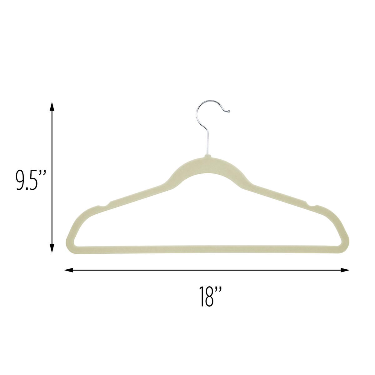 Honey-Can-Do 50-Pack Plastic Non-slip Grip Clothing Hanger (Grey) in the  Hangers department at