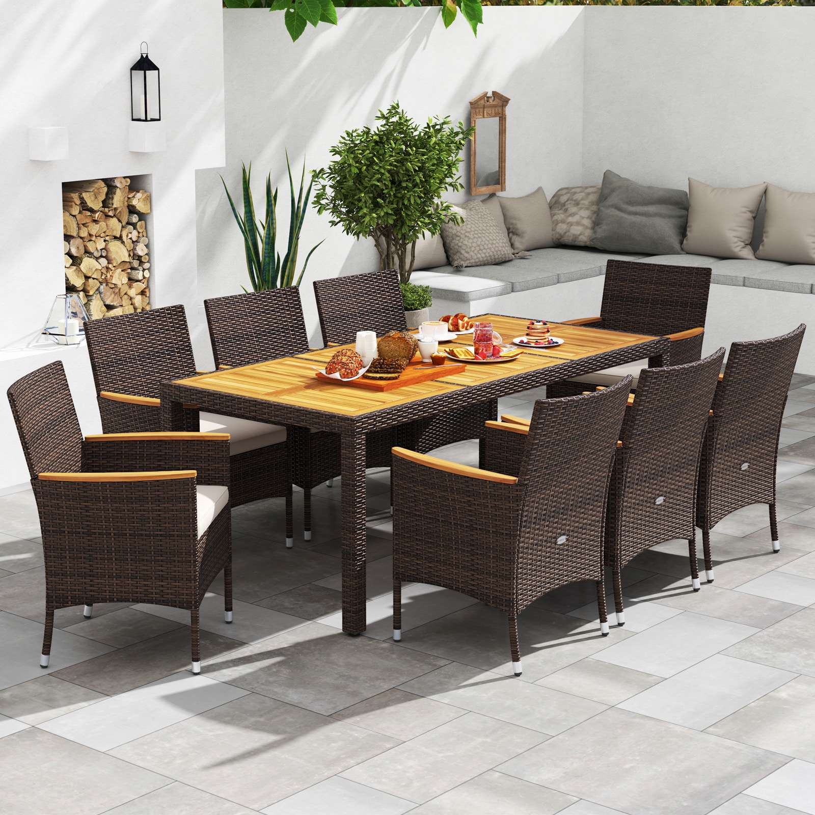 Slickblue D-CO-+HW48137WH Patio-Dining-Sets - View #2