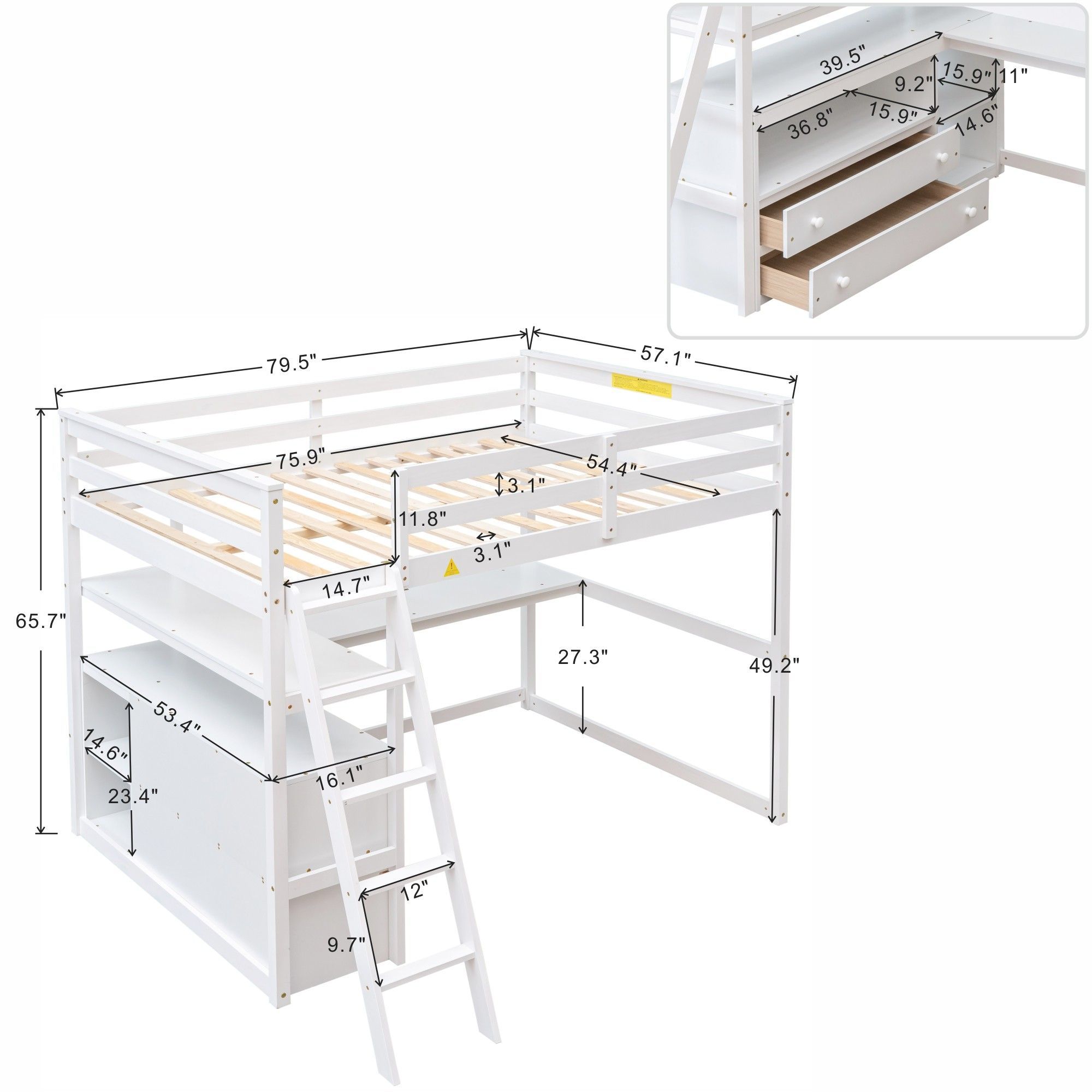 Yiekholo LL-W-0049AAK Bunk-Beds - View #8