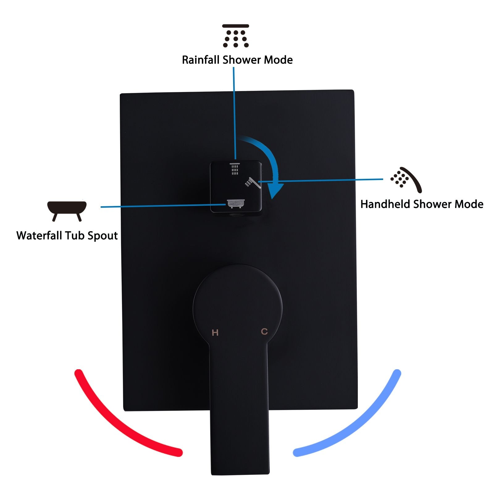JUSHUA WXY-H2GZ9W Showerhead-Bar-Panels - View #7