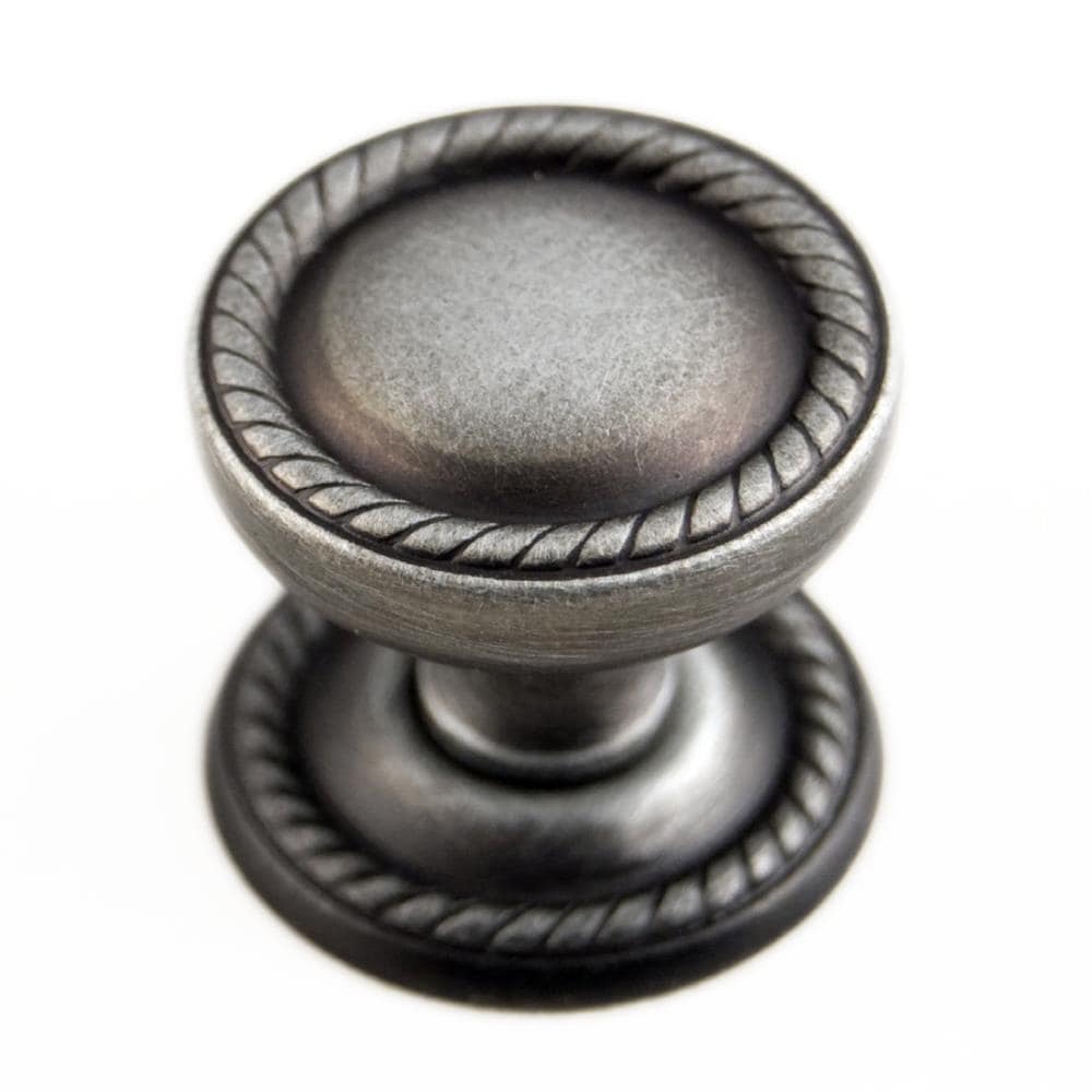 RK International CK 1217-DN Distressed nickel Round Traditional Cabinet Knob