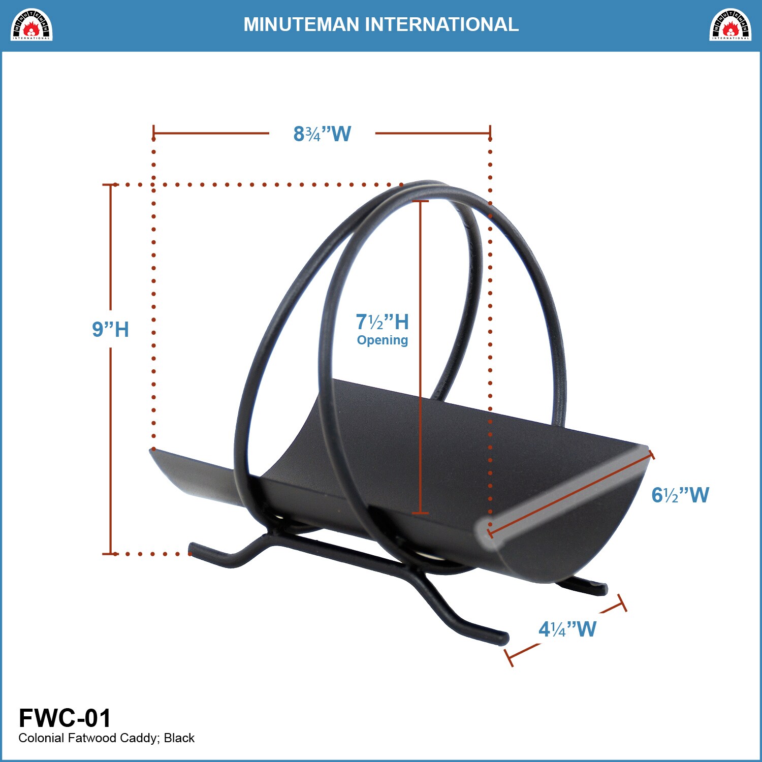 Minuteman International FWC-01 Firewood-Storage - View #5