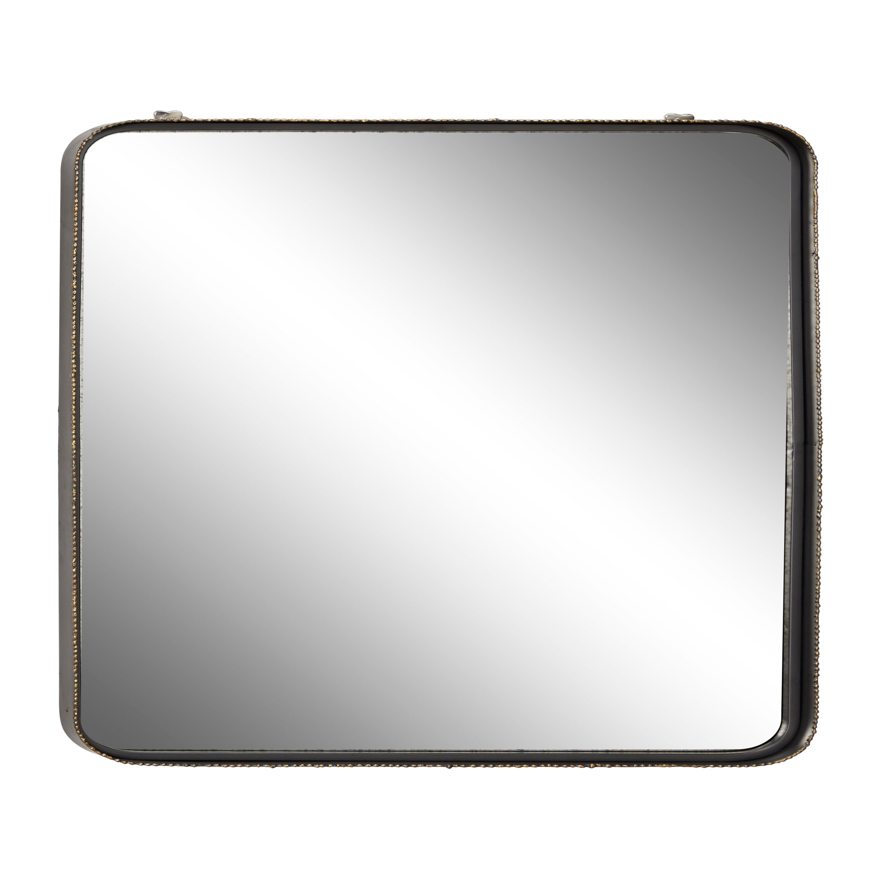 Grayson Lane 53330 24-in W x 31.75-in H Black Framed Wall Mirror