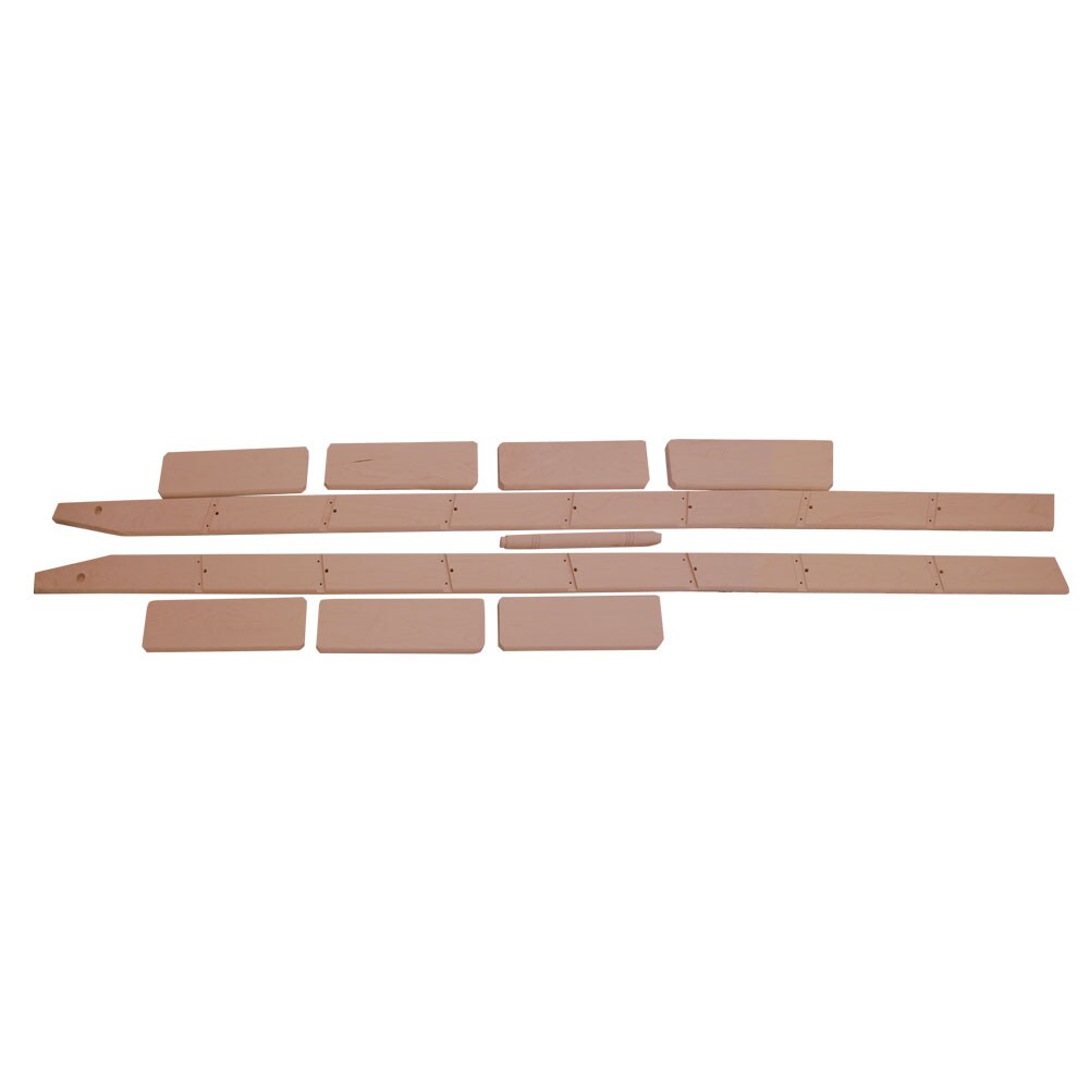 Quiet Glide QG6008RO 8-ft Unfinished Red oak Library Ladder