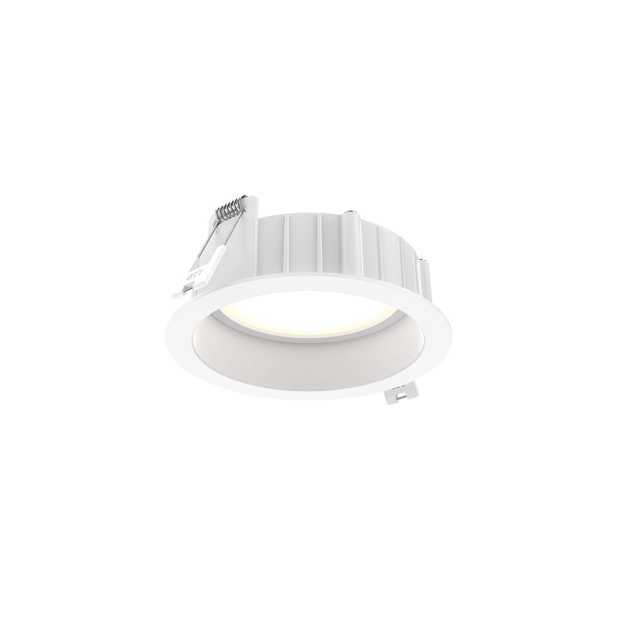 DALS Lighting DRR4-CC-WH Notch LED Remodel or new construction White Airtight IC Baffle Canless Recessed Light Kit