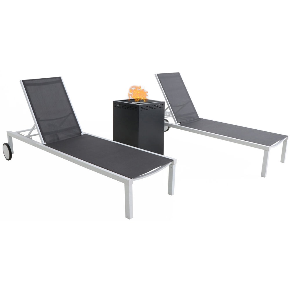 Mod Furniture PYTNCHS3PCGFP-WG Peyton 3-Piece Patio Conversation Set with Gray Mod