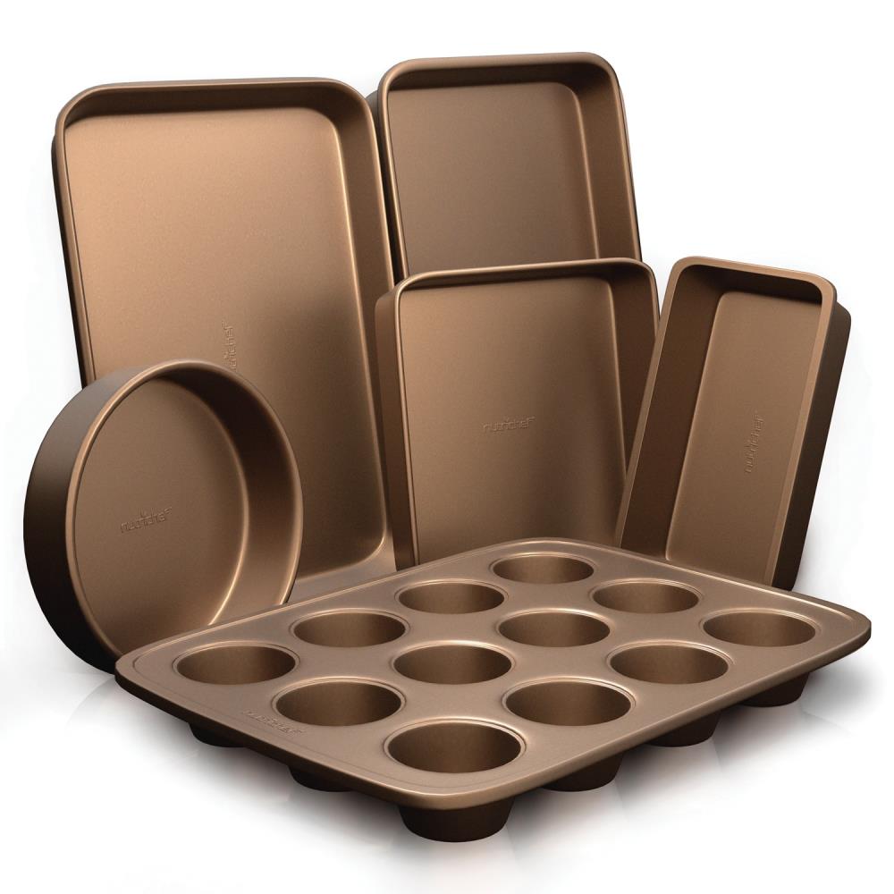 Ayesha Bakeware 4-Piece Toaster Oven Baking Set in Copper