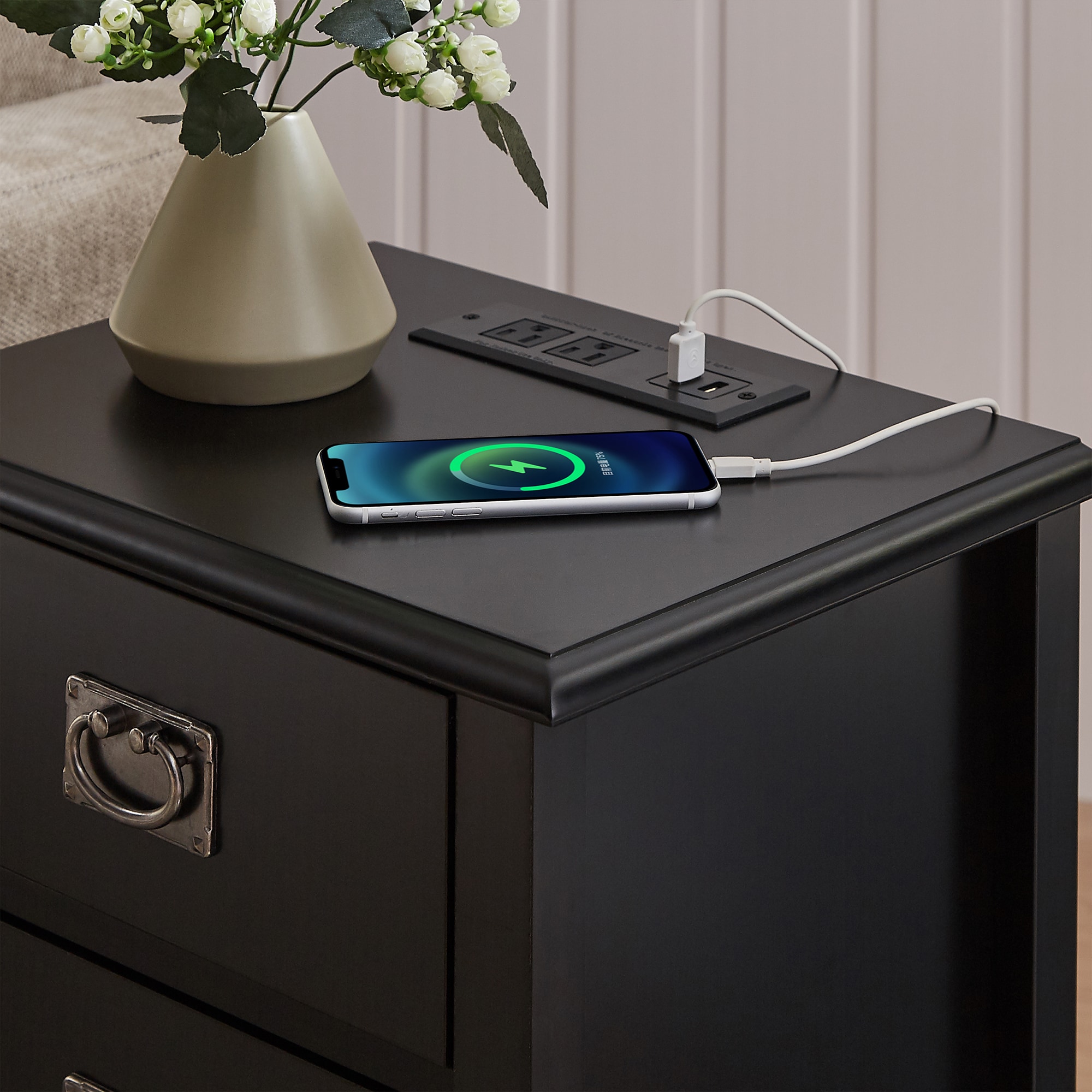 Vecelo LOE-HD-CNS14-BLK-A2 nightstands - View #8