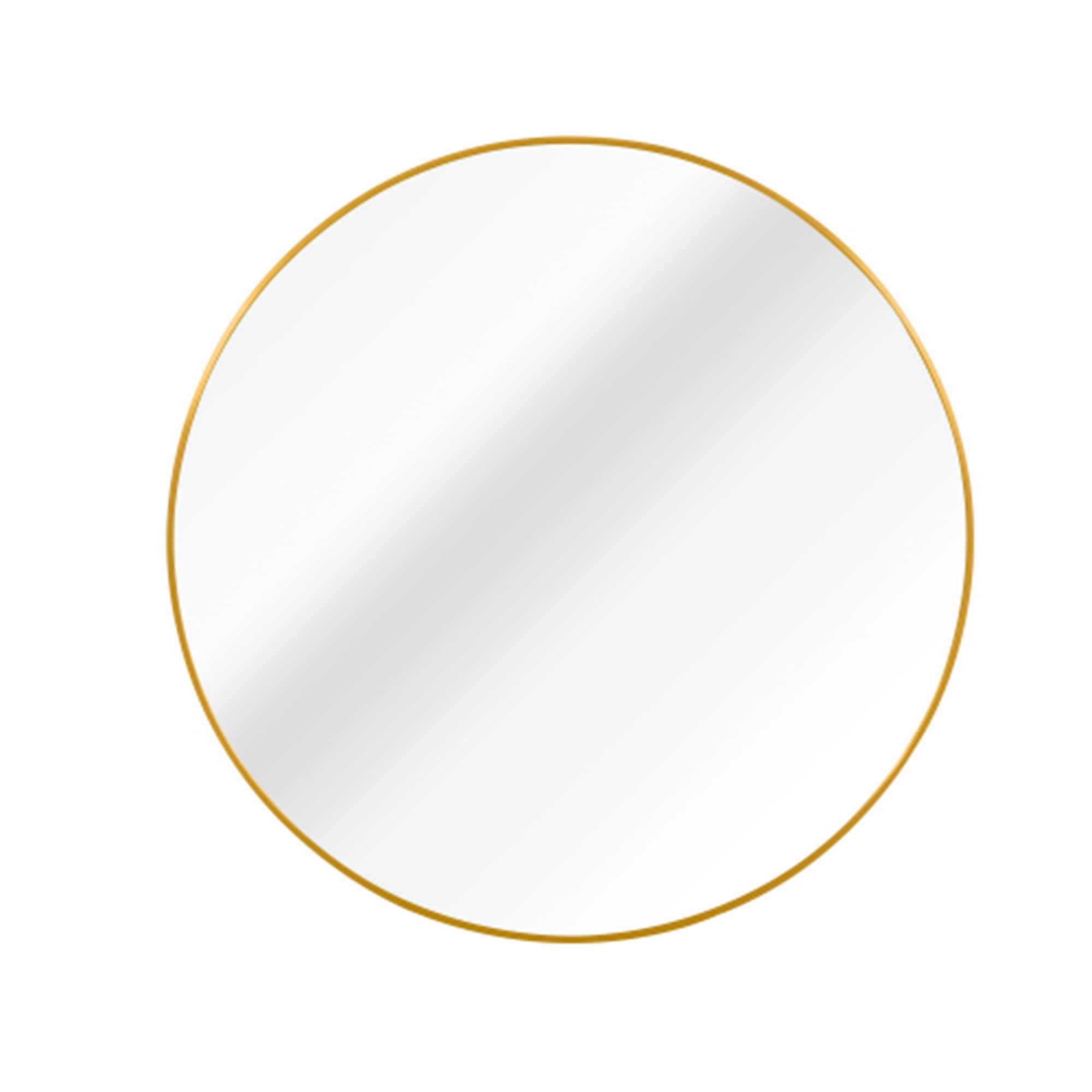 ES-DIY HU2020ROGD 20-Inches W x 20-Inches H Round Gold Framed Vanity Mirror