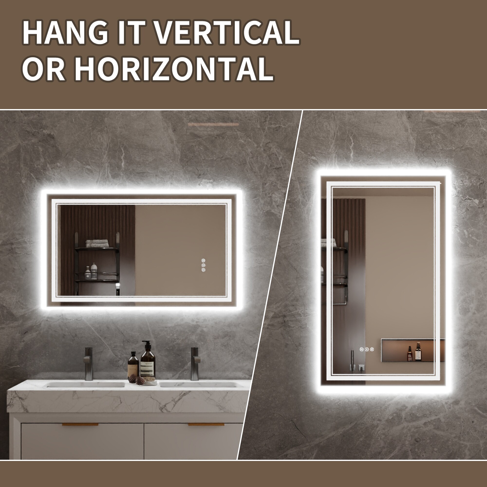 Bayfeve BFXB-2S2440-MIR Framed-Bath-Mirrors - View #13