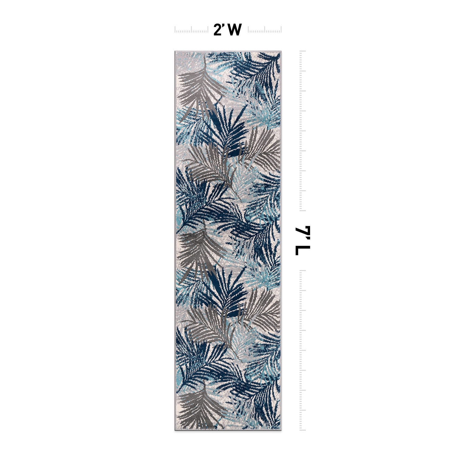World Rug Gallery 4052BLUE2X7 rugs - View #2