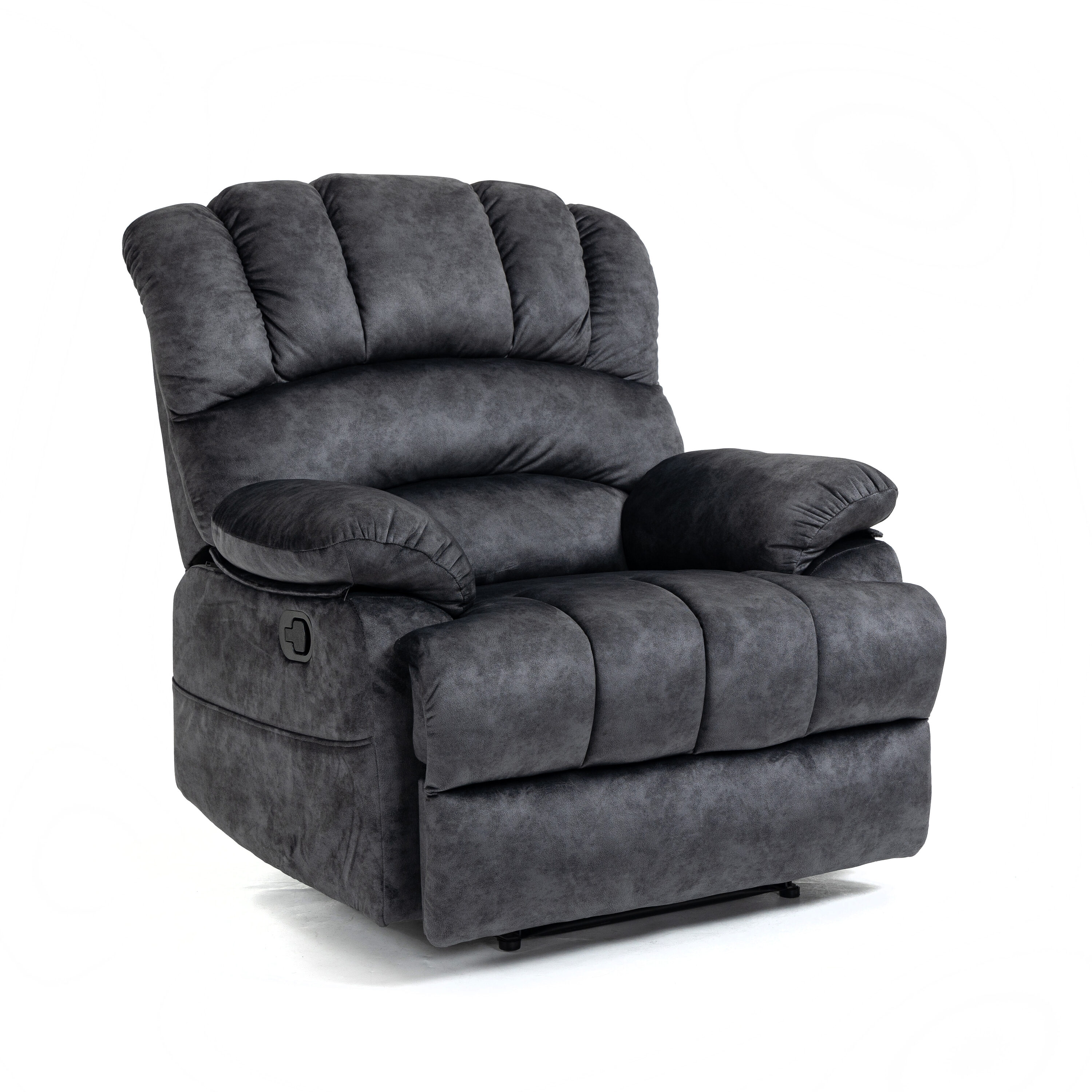 Mondawe OR-W516DA-LF Dark Gray Velvet Upholstered Recliner