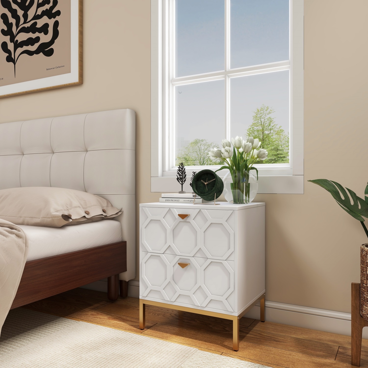 Mondawe MO-JH-009013-WH nightstands - View #3