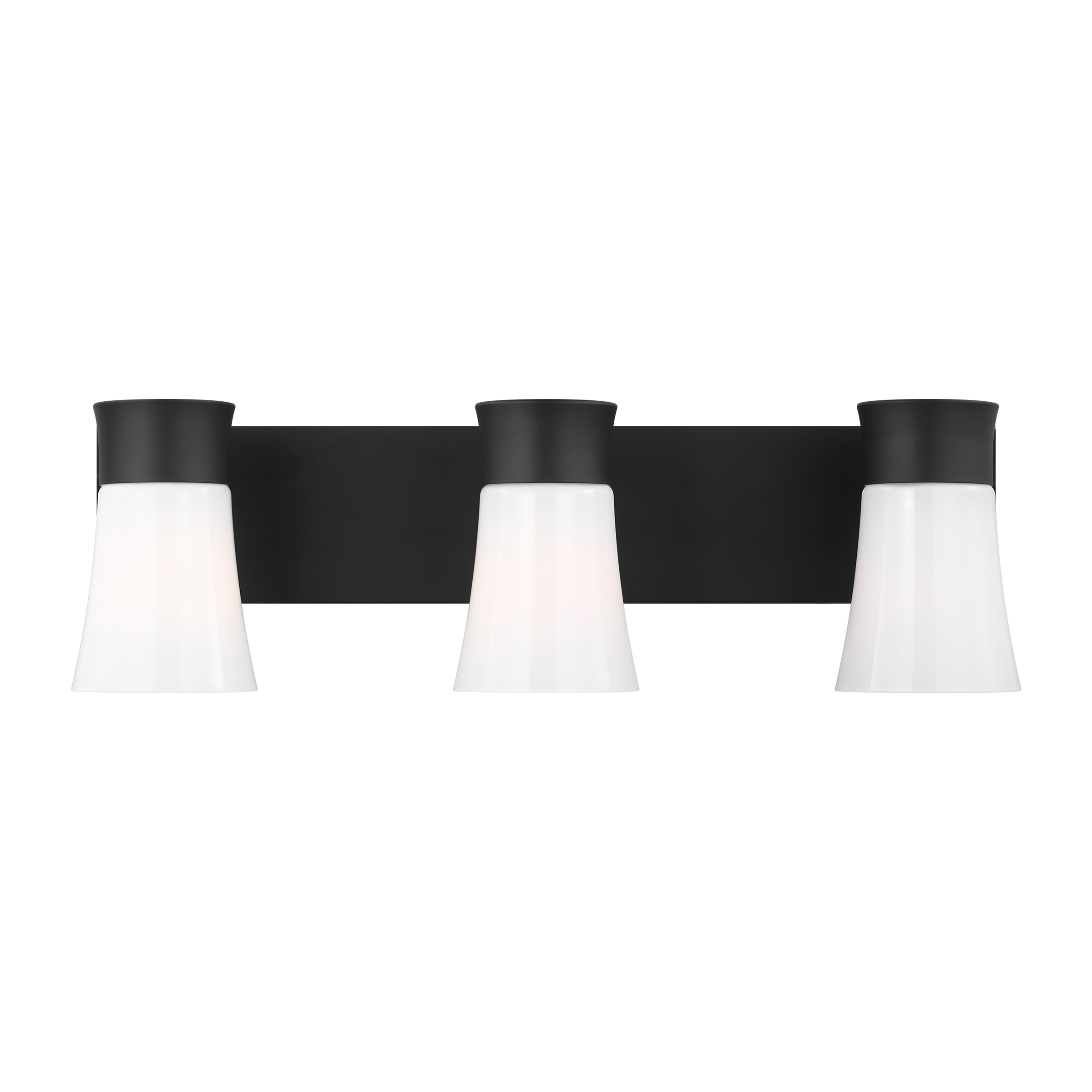 Scott Living DJV1083MBK Roy 14.5-in 3 -Light Black Modern/contemporary Vanity light