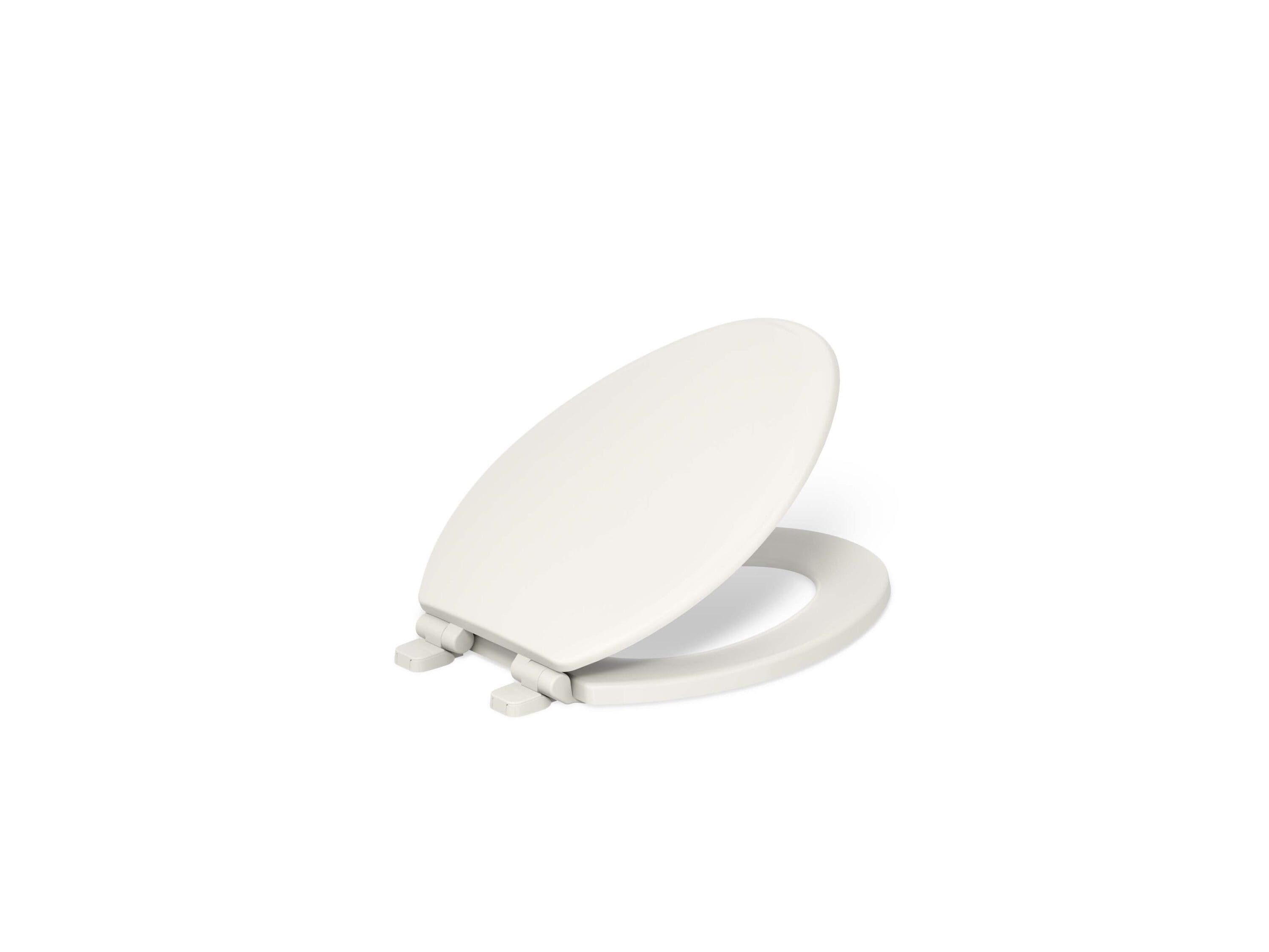 KOHLER K-20454-96 Ridgewood Wood Biscuit Elongated Soft Close Toilet Seat