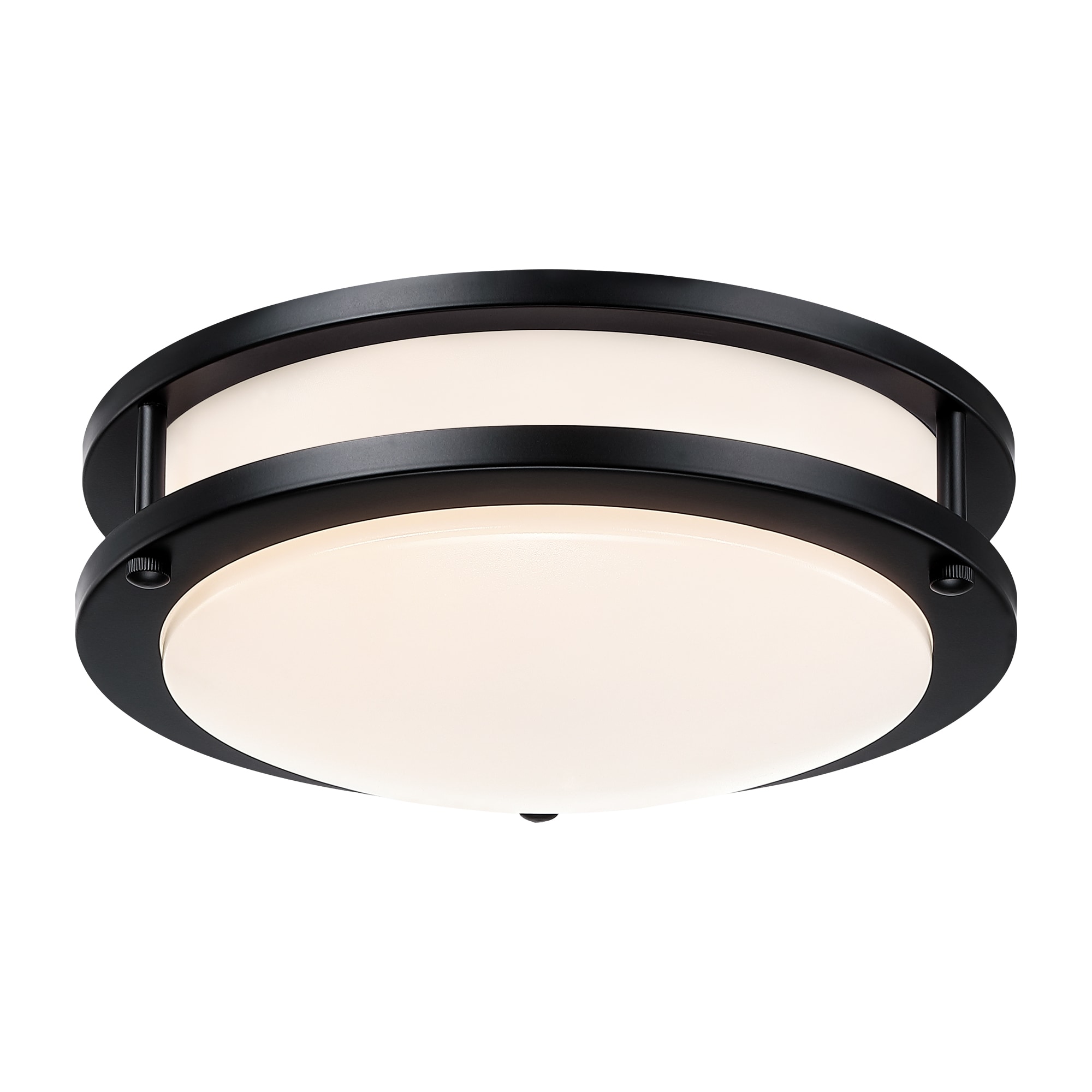 Hukoro 1 Light Matte Black Led Flush Mount Light F74901 Fm Bk 10 At