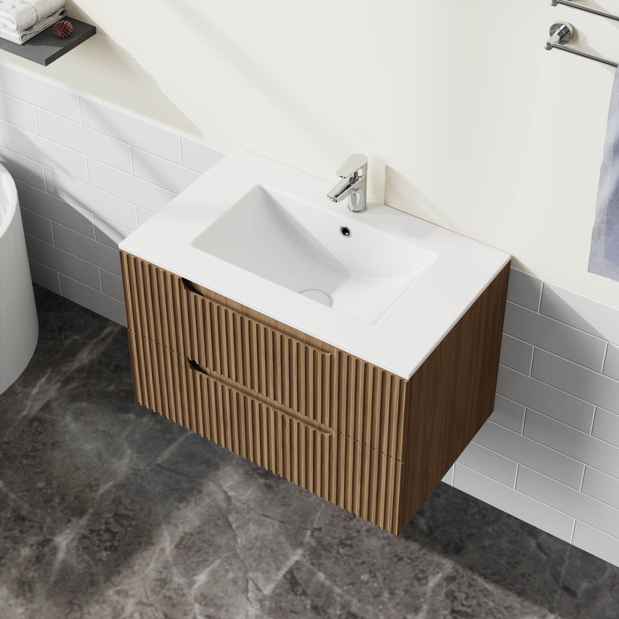 WELLFOR W2MRL2436 Vanity-Tops - View #3