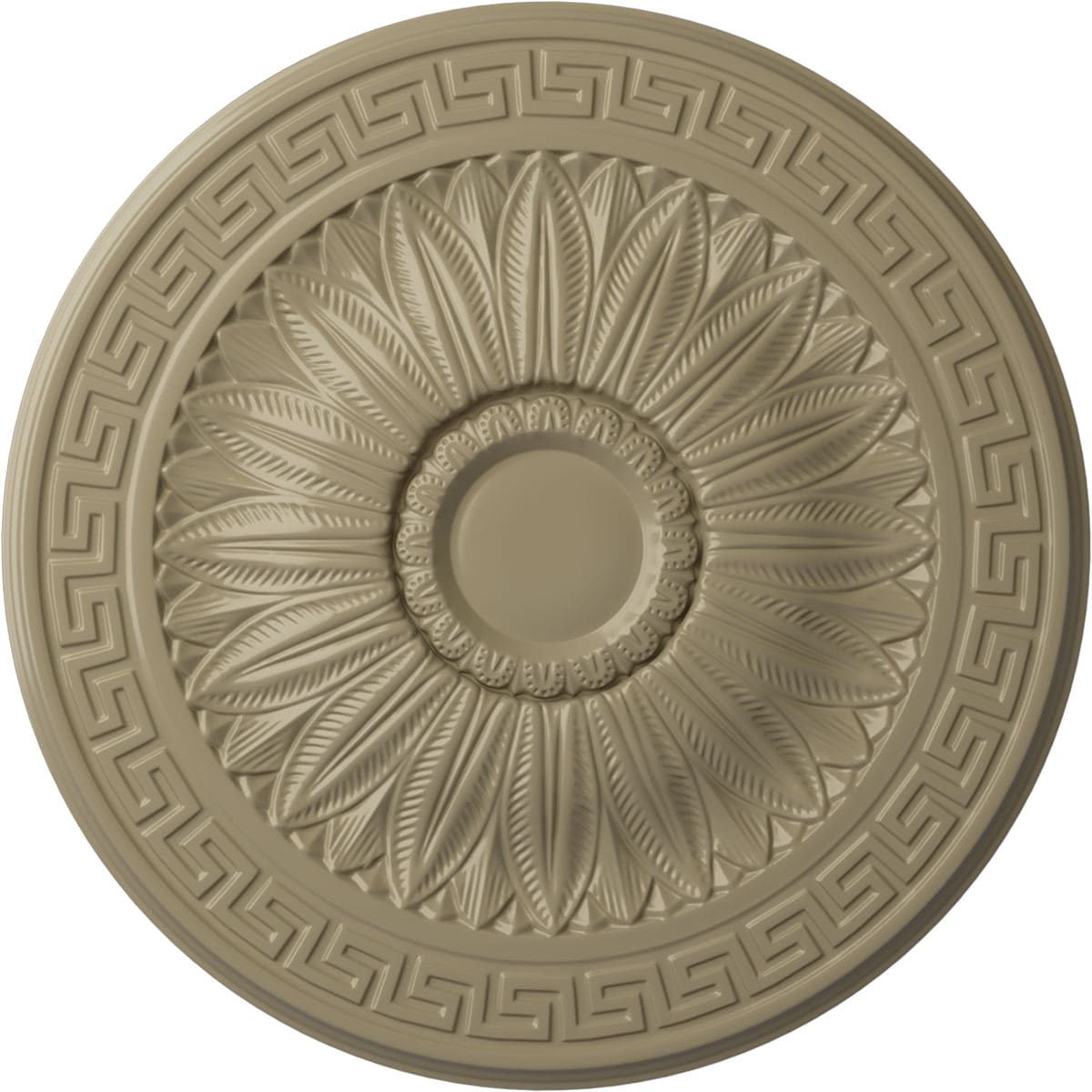 Ekena Millwork CM20HAGDF Randee 20-in W x 20-in L Painted Gobi Desert Polyurethane Whole Ceiling Medallion
