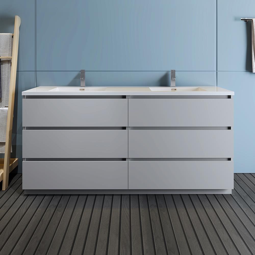 Fresca FCB93-3636GR-D-I Bath-Vanity-Combo - View #4
