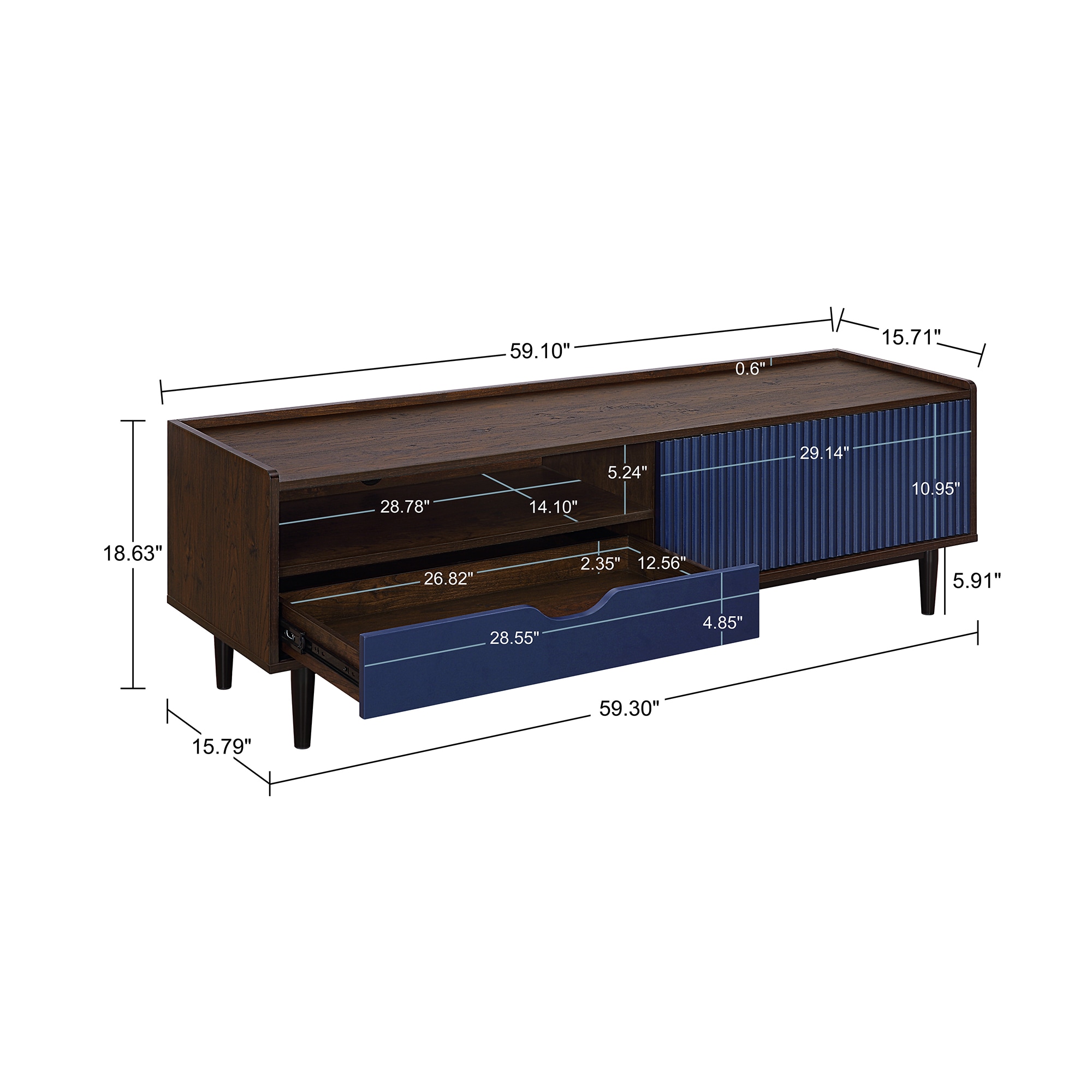 Manhattan Comfort TV-8GLF-NB Tv-Stands - View #3