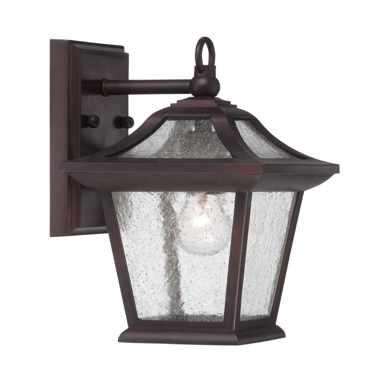 HomeRoots 4000398534 1 -Light 11-in H Bronze Hardwired Outdoor Wall Light