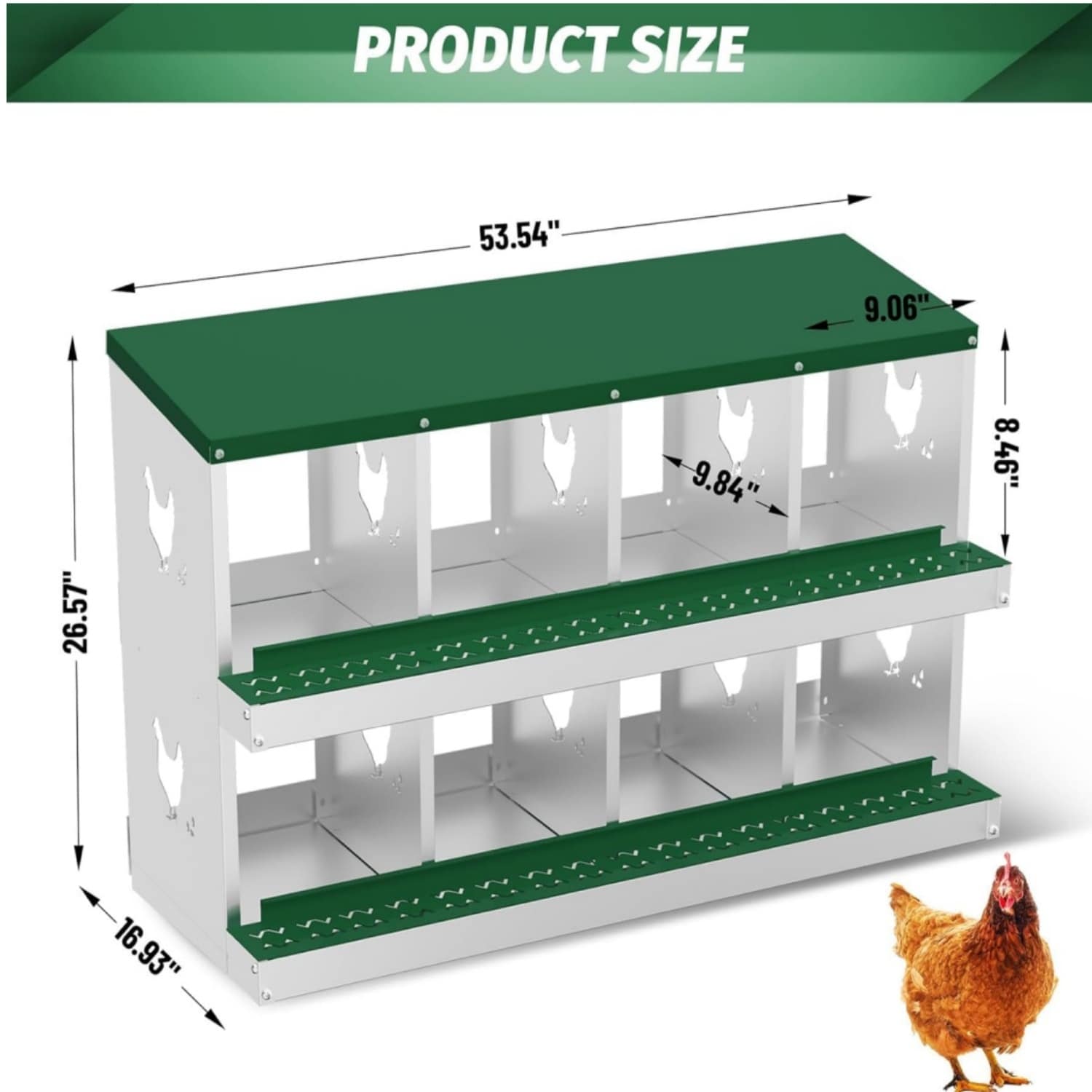 Garvee LSHQQPHO-348STS3V Chicken-Coops-Rabbit-Hutches - View #2