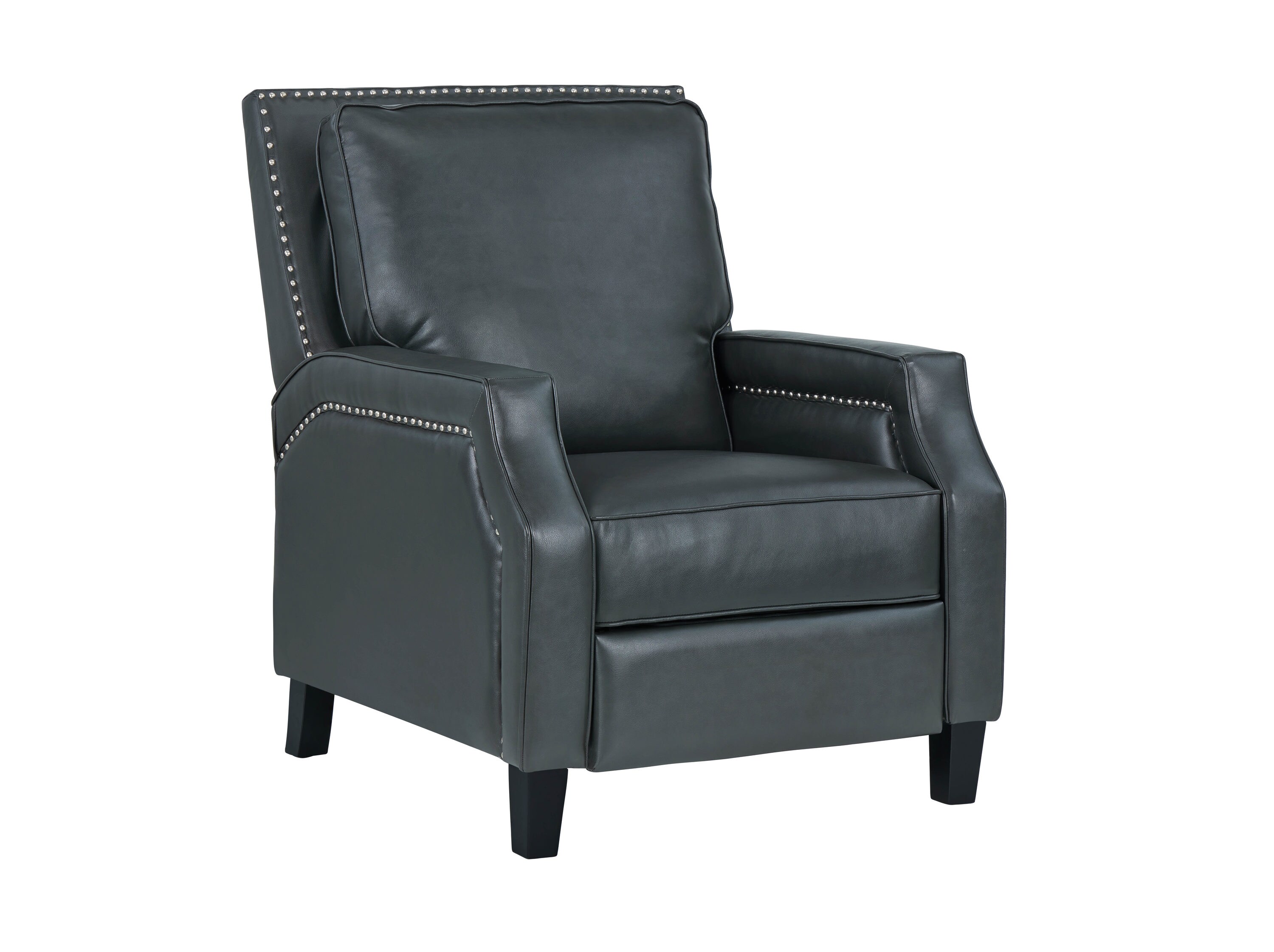 lane leather recliner with nailhead trim