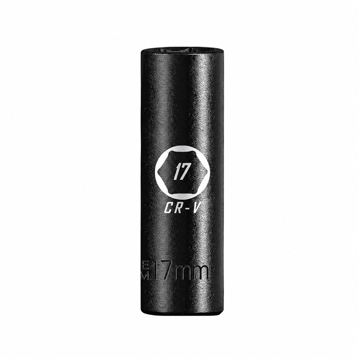 Oyezvary  1/2 Drive Deep Impact Socket 17mm Metric 6 Point Cr-V Steel with Laser Marking Strong Durable durable home and garden accessory
