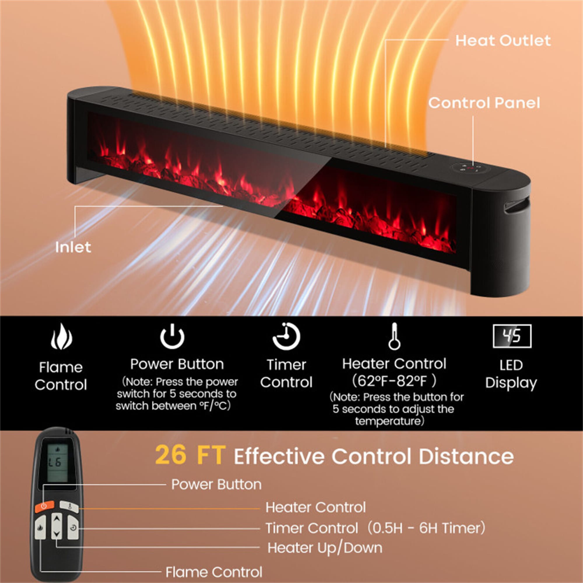 BABOOM BOM-60US-DK-CO Portable-Electric-Heat - View #7