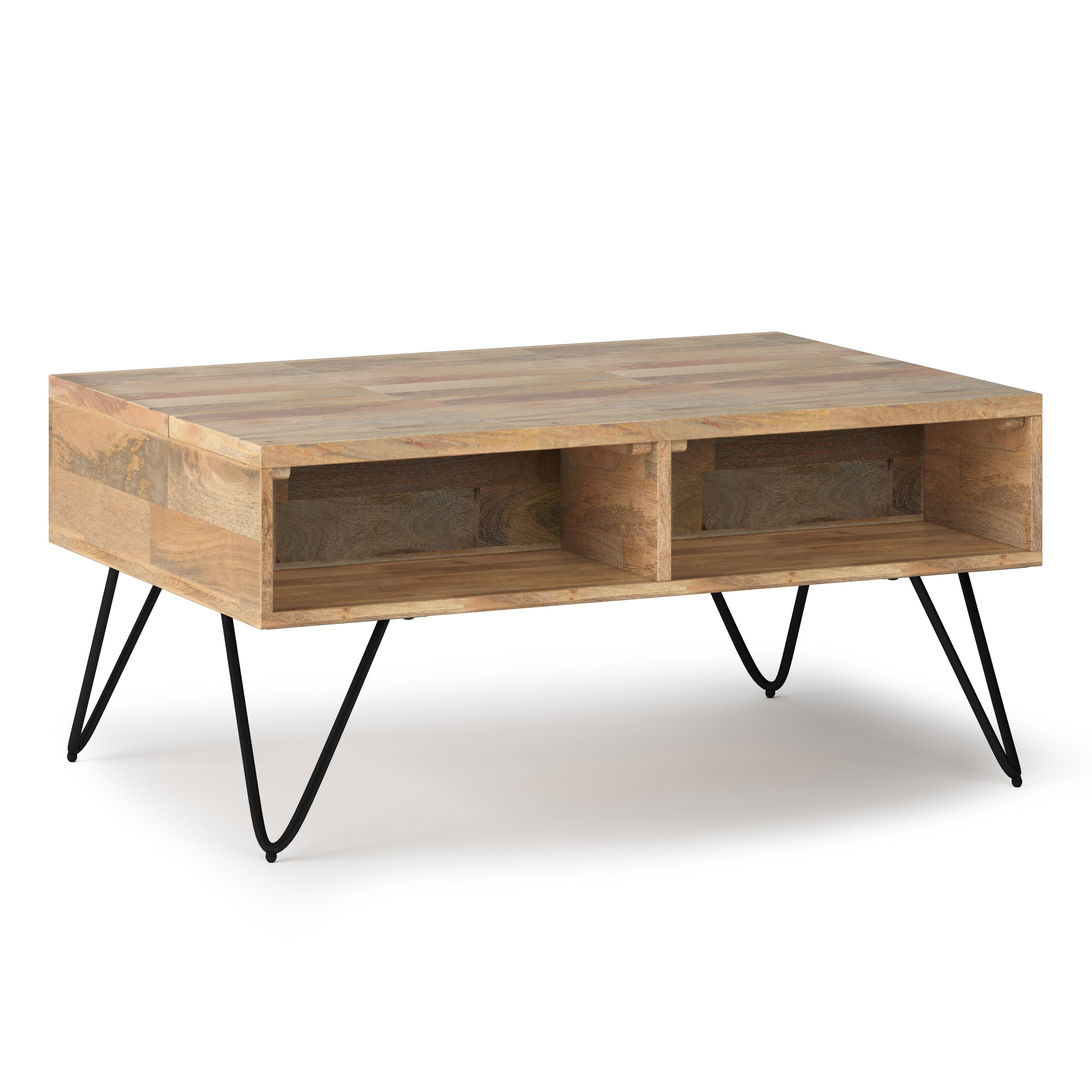 Hunter Small Lift-Top Coffee Table in Natural Mango Wood