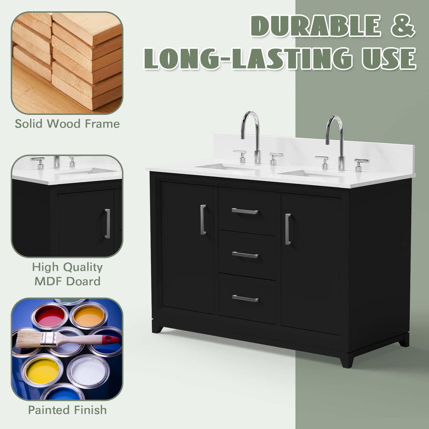VOUA SAF-SDLXNECJ-BE Bath-Vanity-Combo - View #8