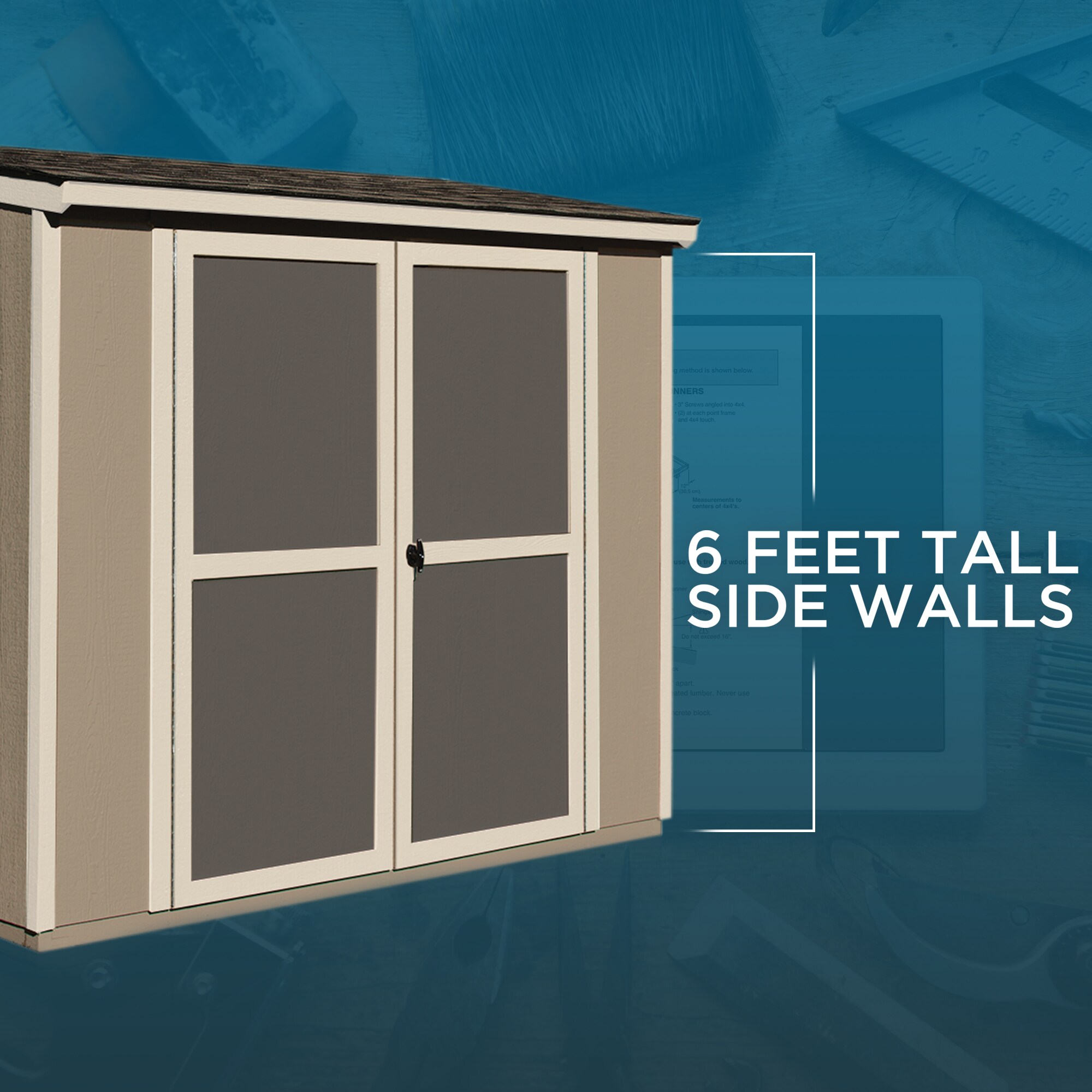Heartland Scottsdale 8ft x 4ft Wood Storage Shed in the Wood Storage