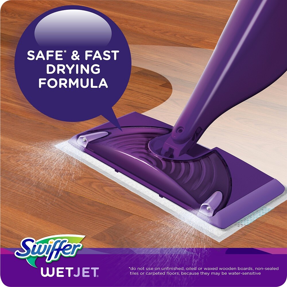 Swiffer WetJet Wood Double Nozzle 16.9-fl oz Spray Mop in the Spray Mops  department at