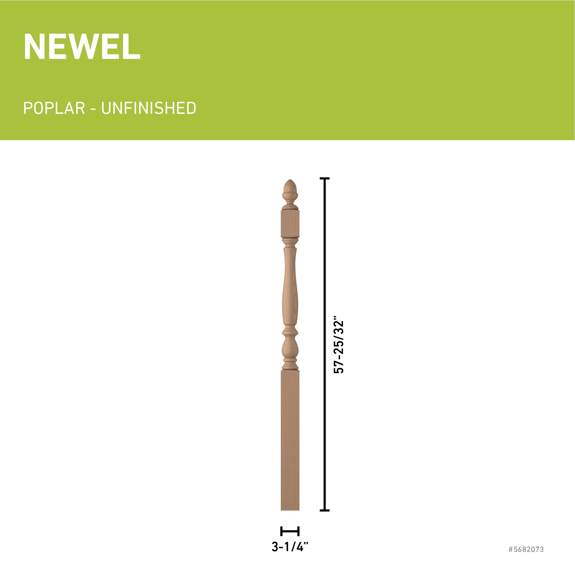 L.J. Smith Stair Systems LJP-3942-P Interior-Stairpart-Newel-Posts - View #3
