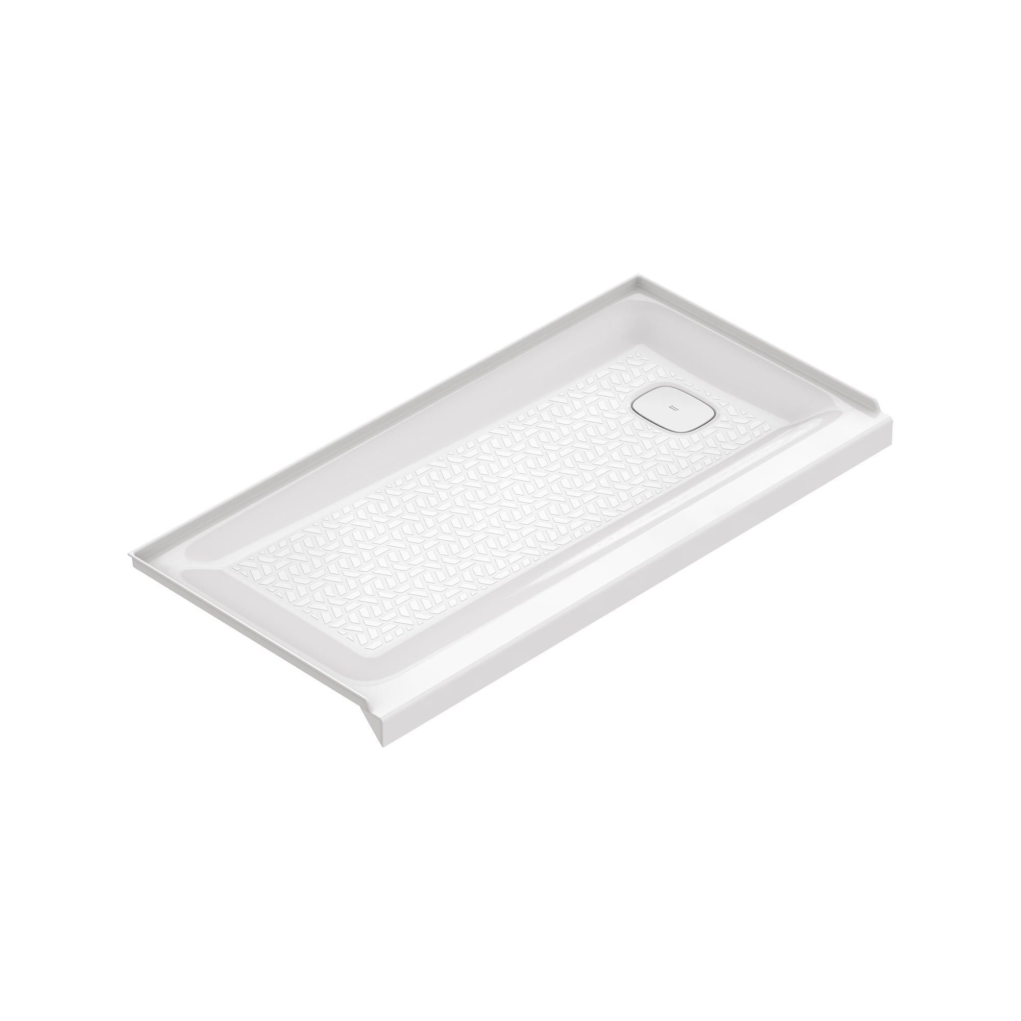 American Standard A8019T-RHO.020 Aspirations 30-in W x 60-in L Right White Single Threshold Rectangle Shower Pan Base with 5-in H Threshold