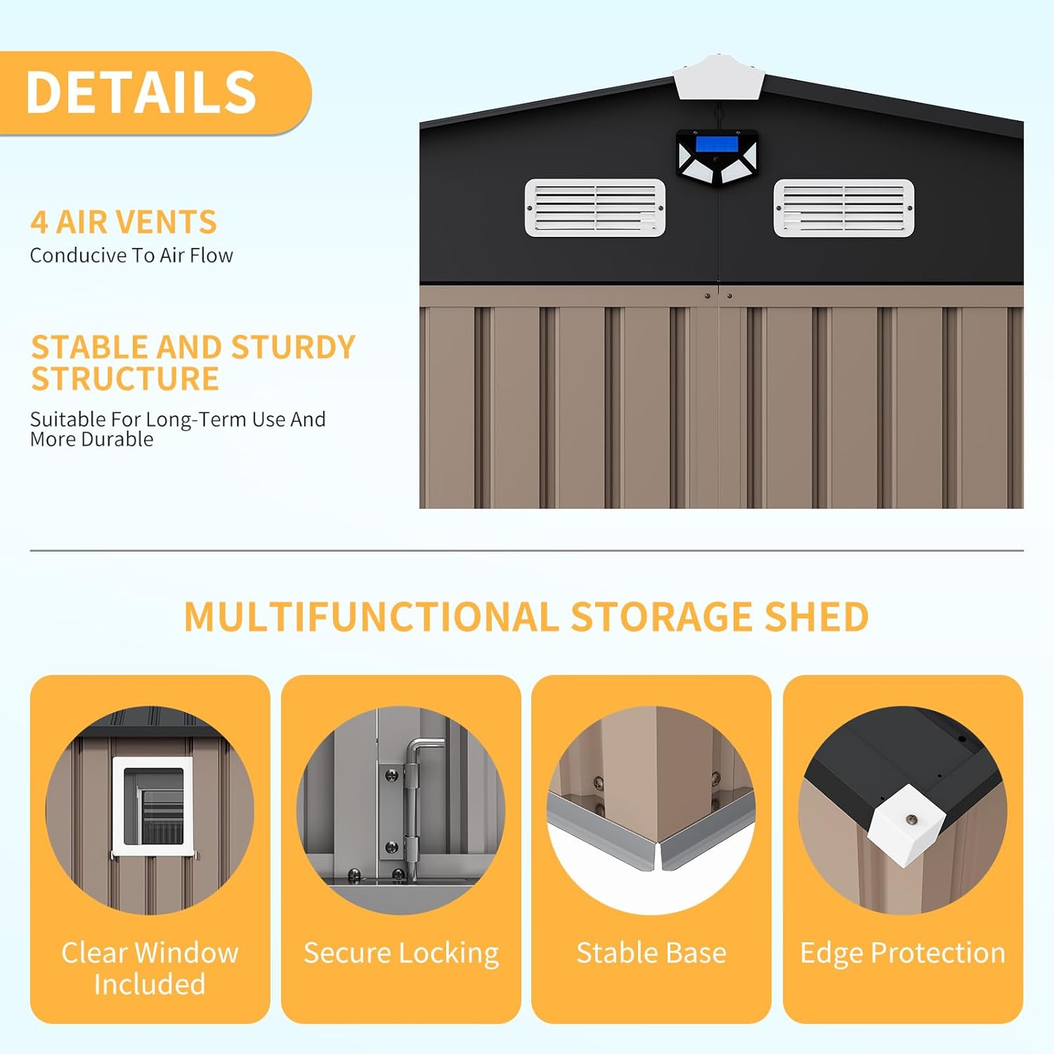 Qeetex SUN-PPG-3386UAI1 Metal-Storage-Buildings-Sheds - View #8