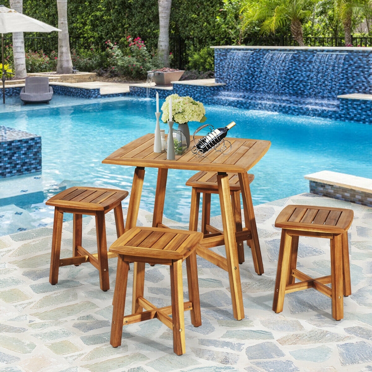 Forclover HYFC-5PC874 Patio-Dining-Sets - View #4