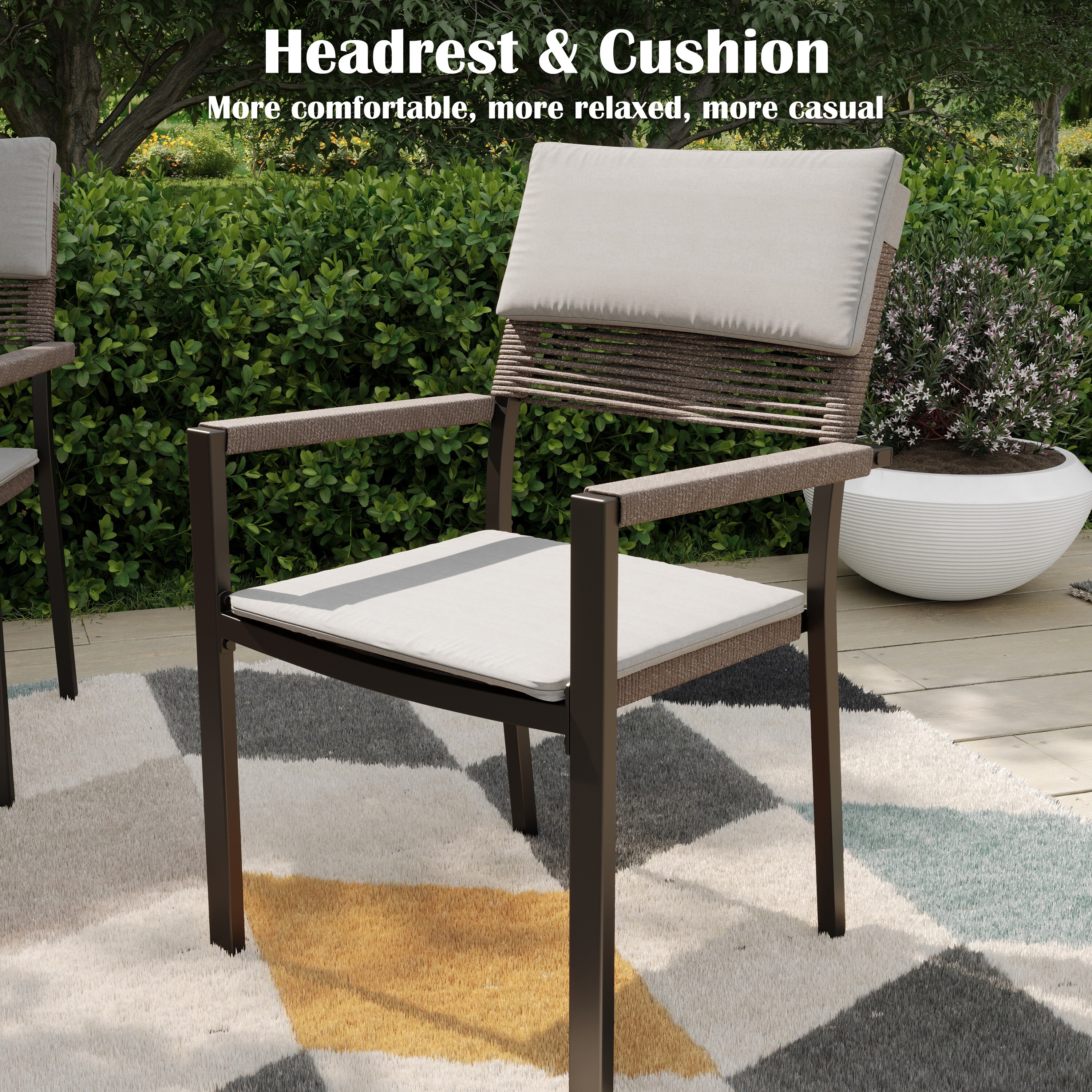 AURA OUTDOOR OIDCT-12-BR Patio-Dining-Sets - View #5