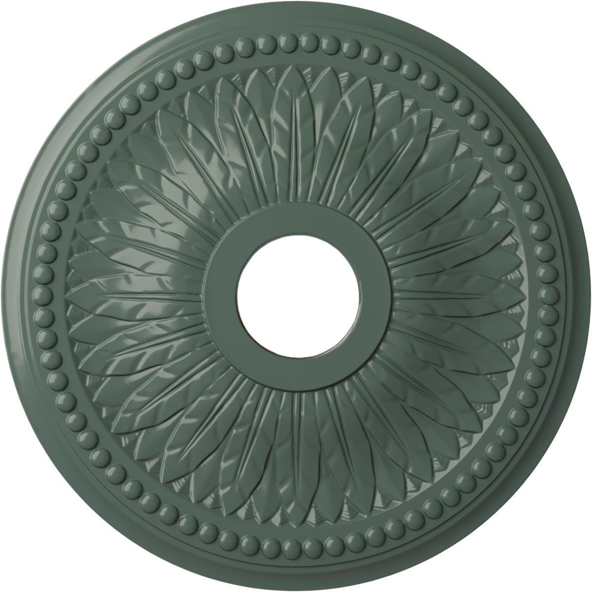 Ekena Millwork CM18BICBF Bailey 18-in W x 18-in L Painted Cloud Burst Polyurethane Whole Ceiling Medallion