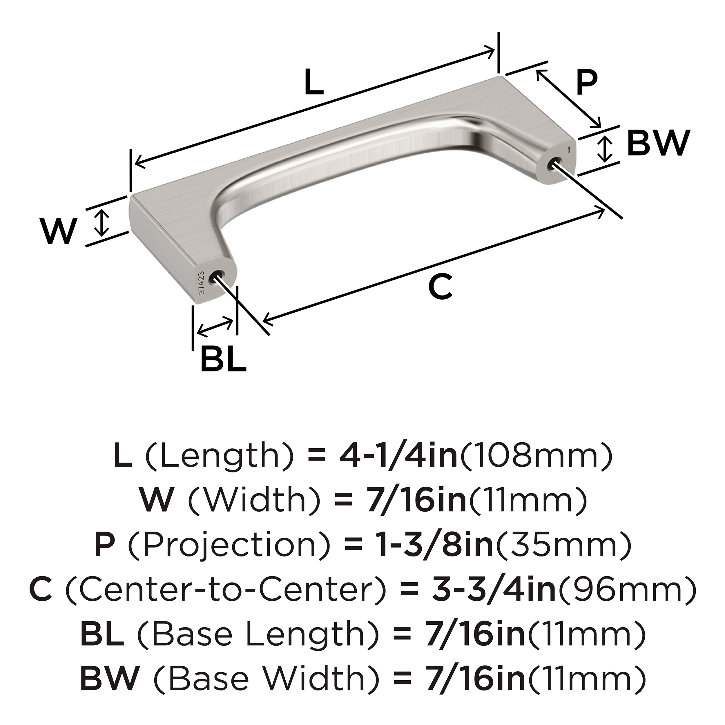 Amerock BP37423G10 Cabinet-Pulls - View #4