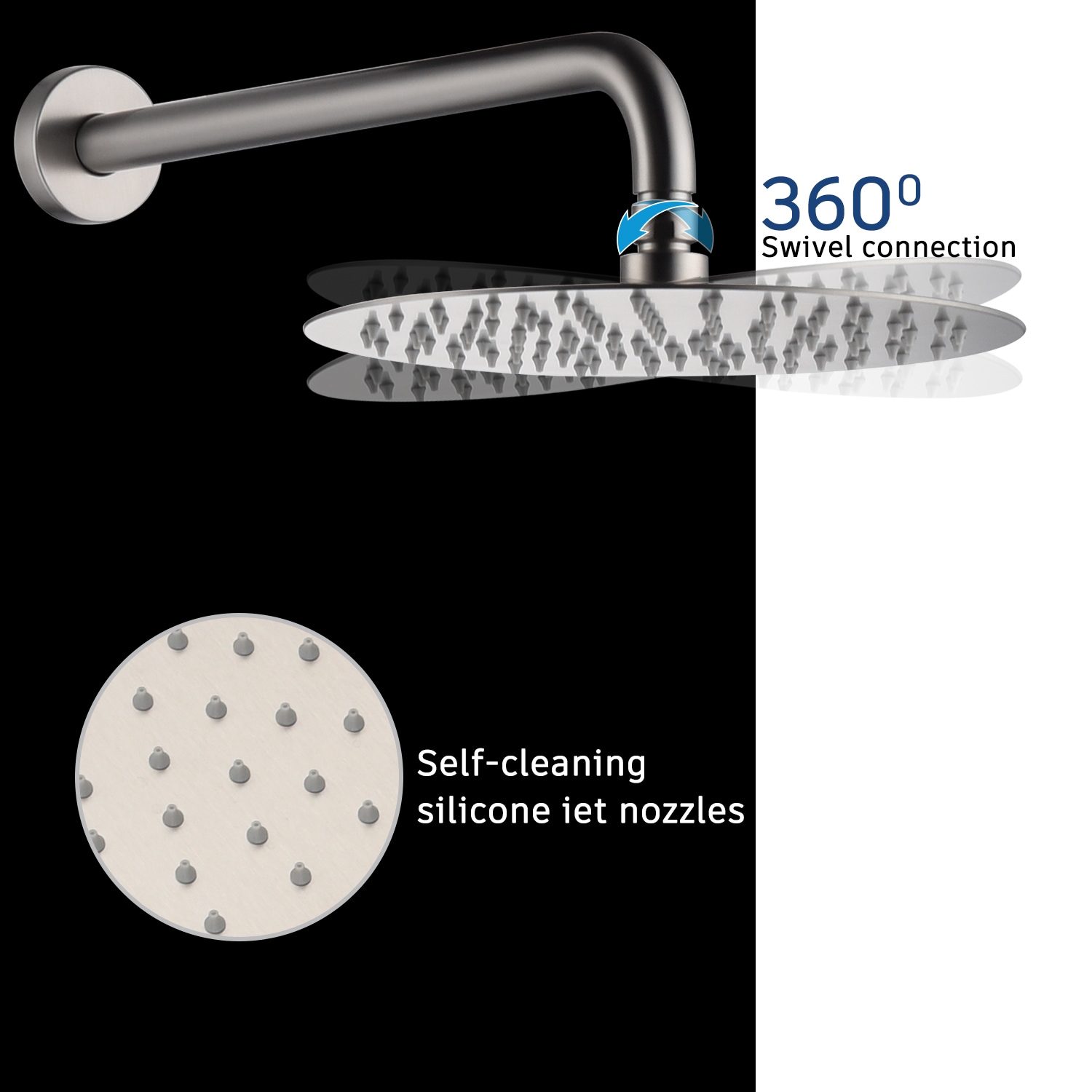 Clihome CHMS-12BG-A3809 Showerhead-Bar-Panels - View #5