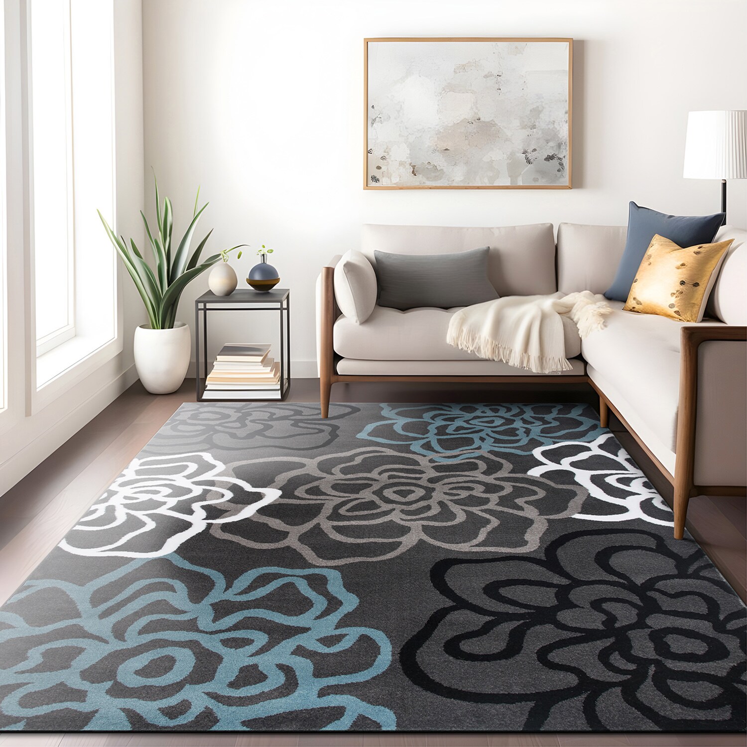 World Rug Gallery 108 GRAY 5X8 rugs - View #6