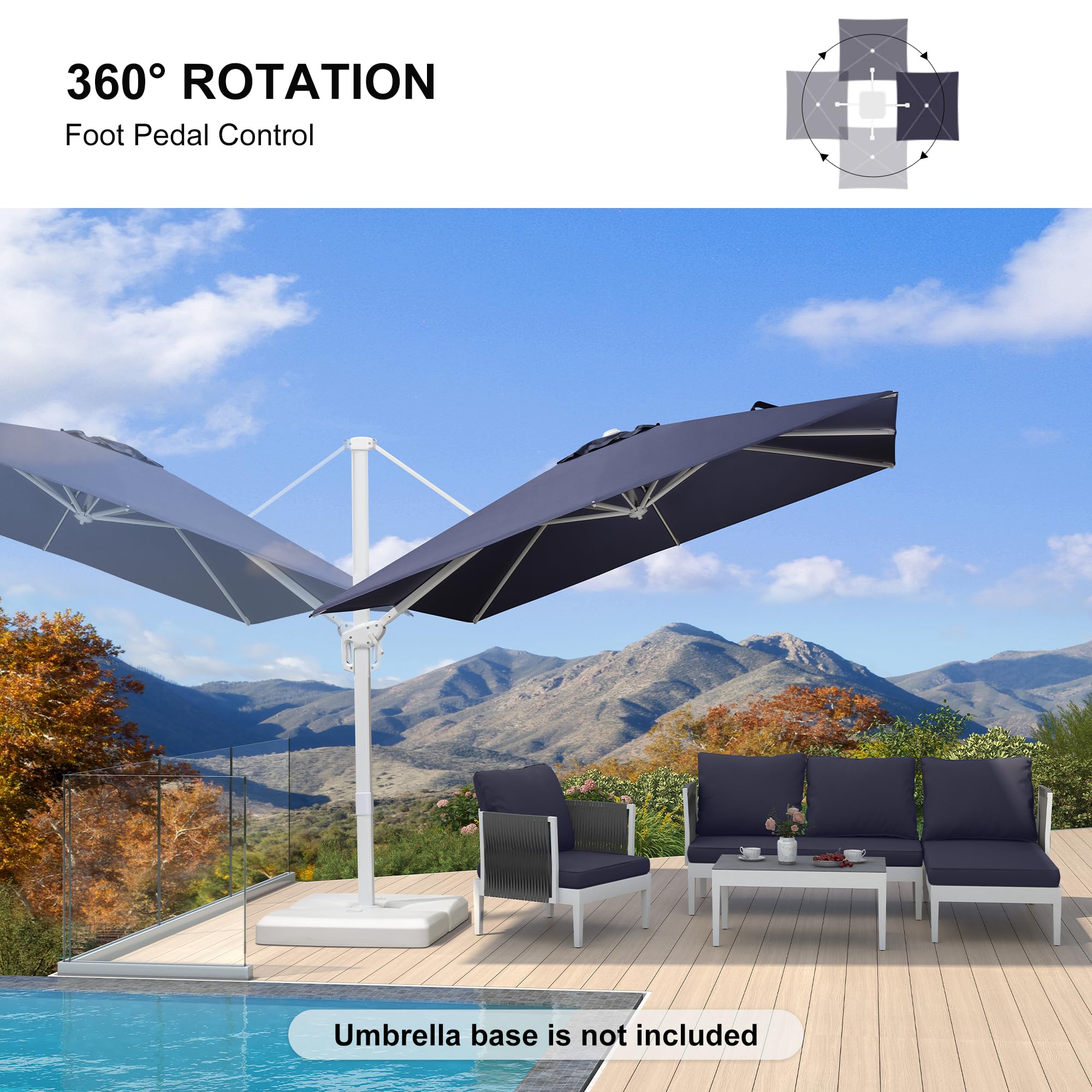 PURPLE LEAF LS02XBS09-NB Umbrellas-2 - View #2