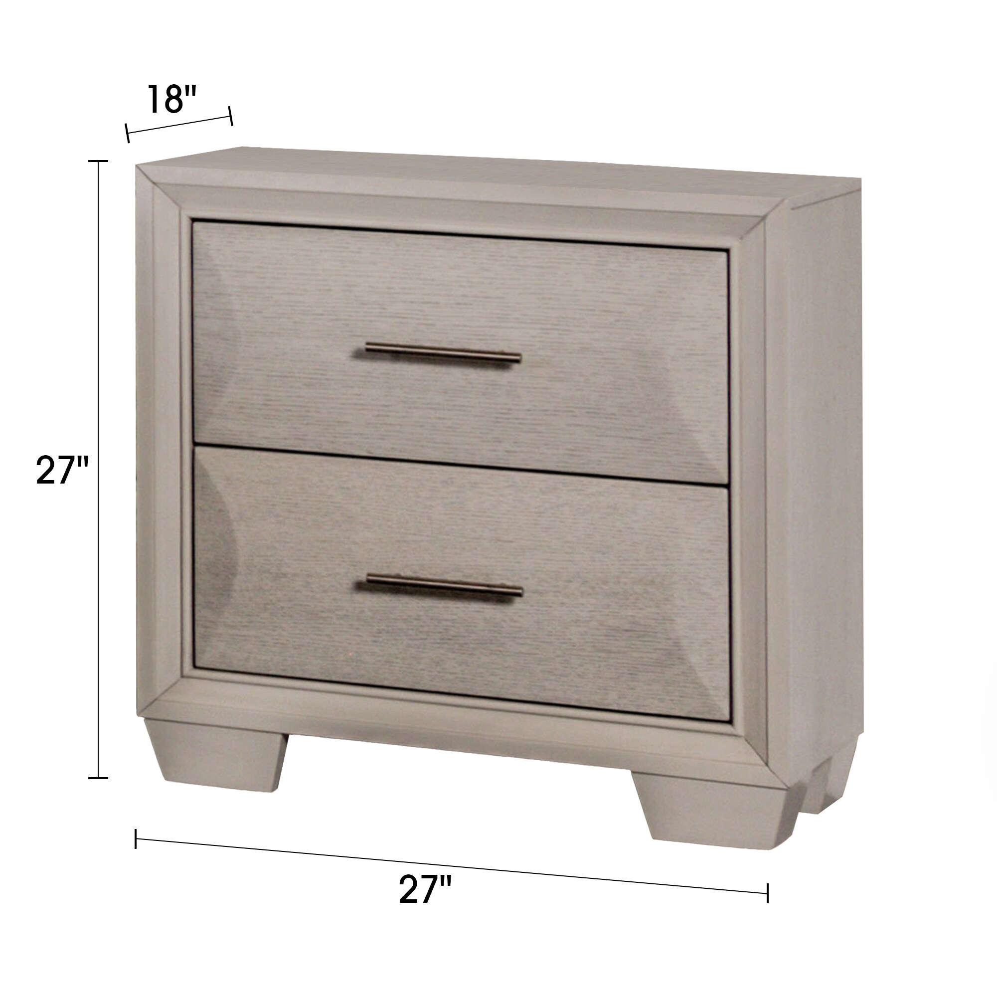 IHOMEadore MDFM7399WH-N nightstands - View #3
