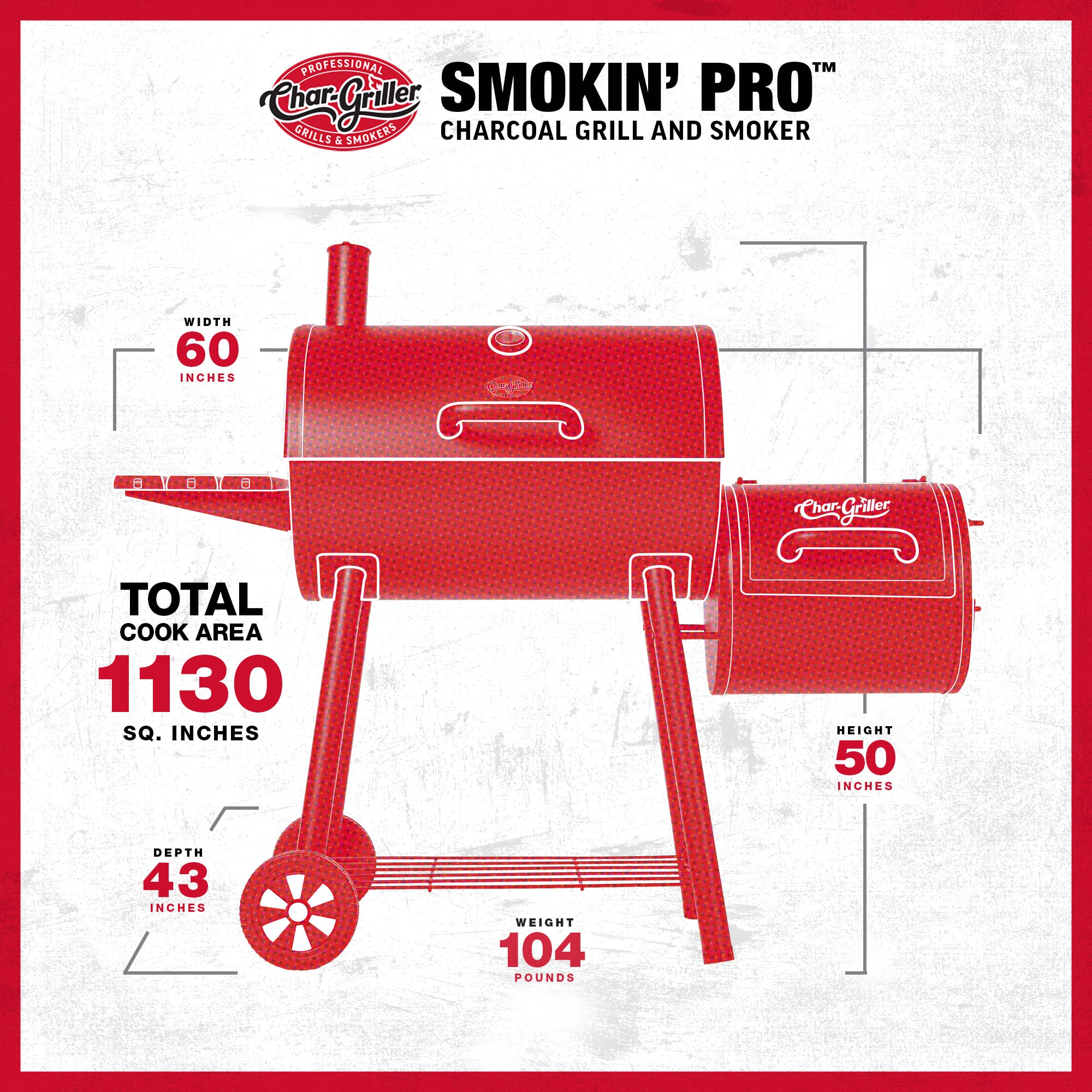 Char-Griller CG30044223 Charcoal-Smokers - View #9