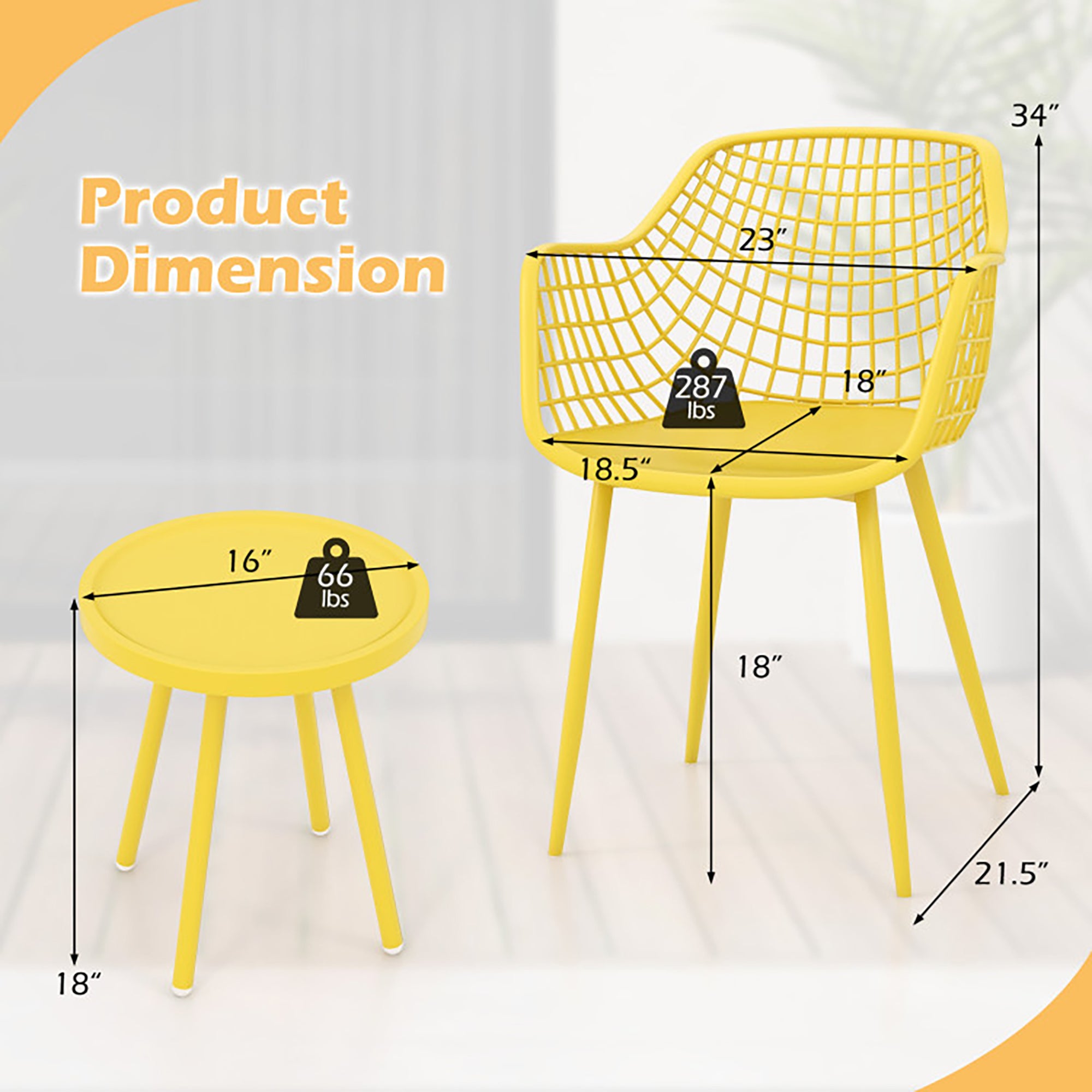 Boyel Living BL-JV11359YW Patio-Dining-Sets - View #3