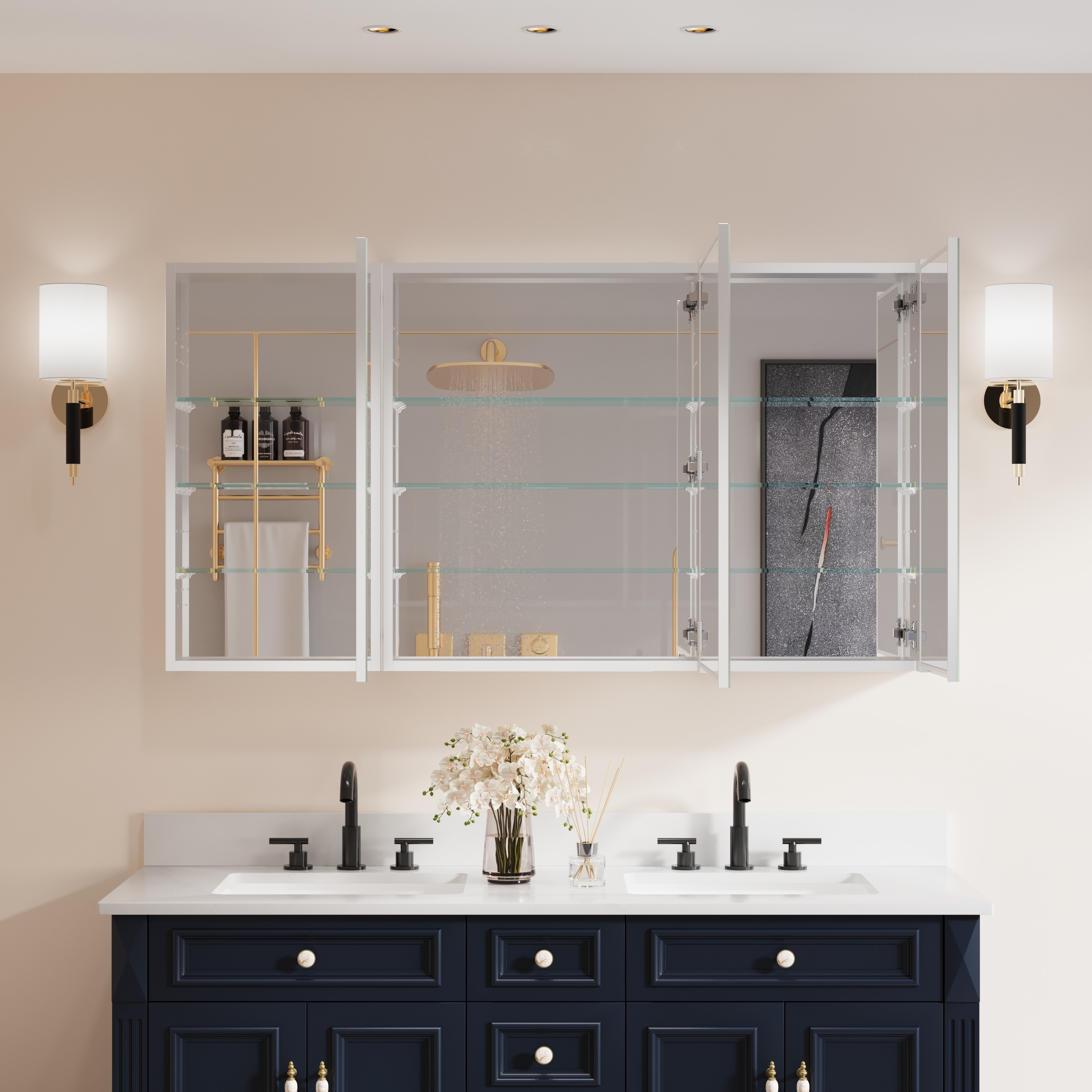 Forclover HBM-3624L Bathroom-Medicine-Cabinets - View #6